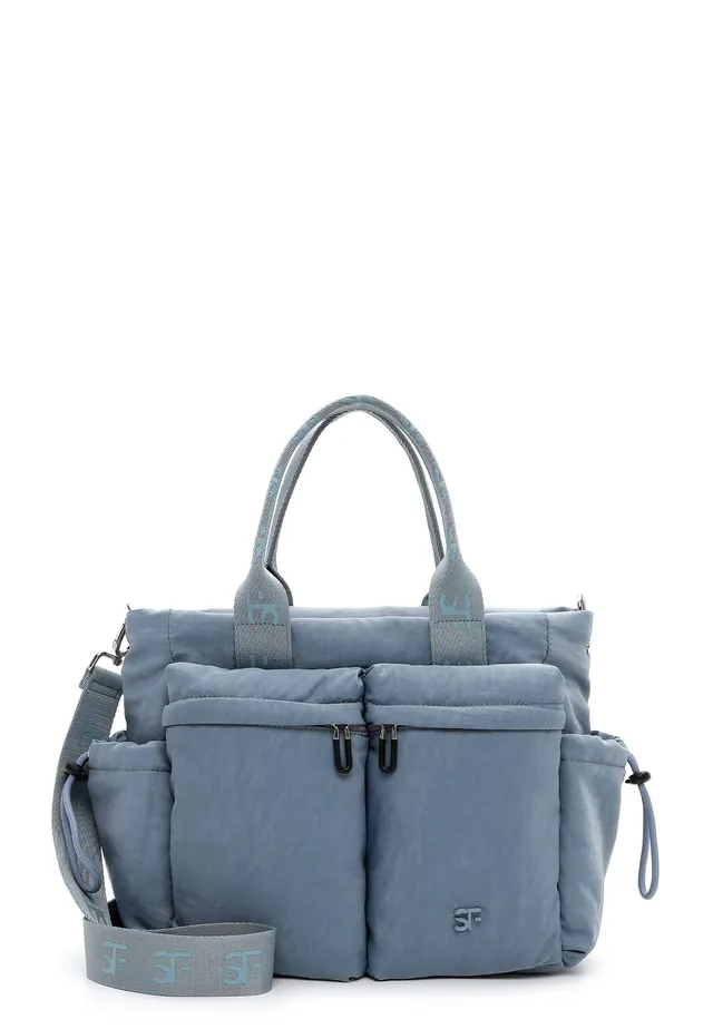 SURI FREY Abby Umhängetasche Denim mit Fächern