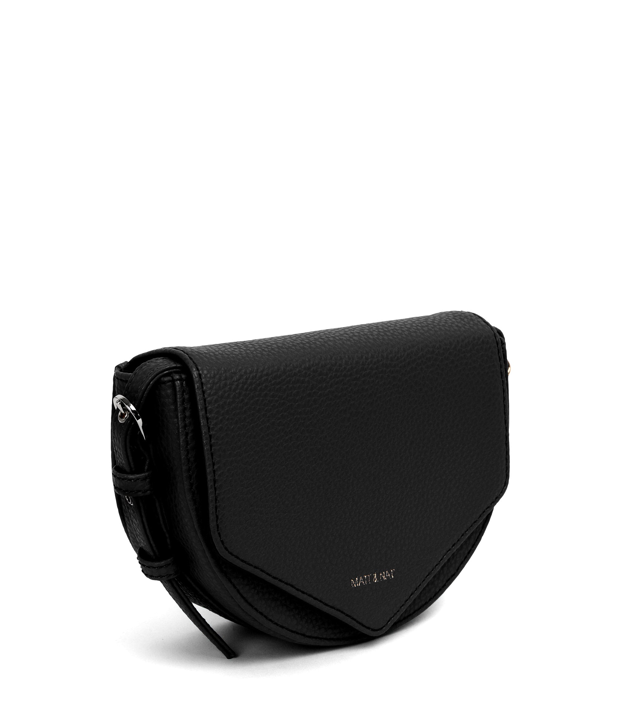 Matt & Nat Purity Twill Satteltasche schwarz vegan