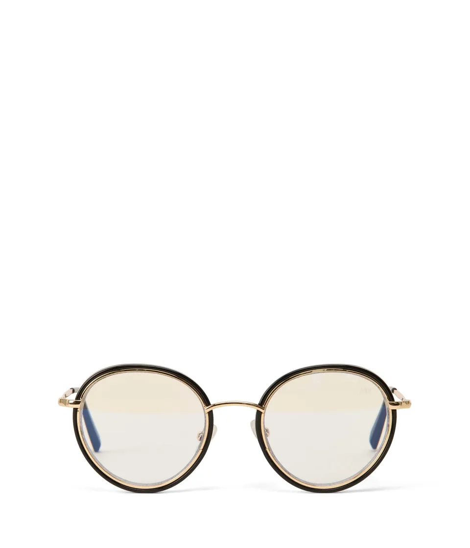 Matt & Nat Ayme-3 Lesebrille Rund Schwarz Stärke 2,0 Blaulicht