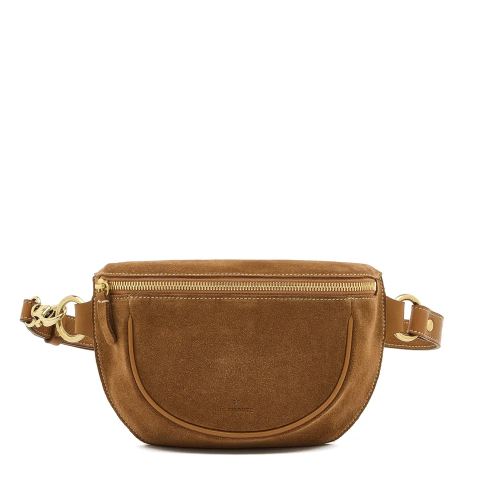 Il Bisonte Oliveta Gürteltasche Gianduia Suede