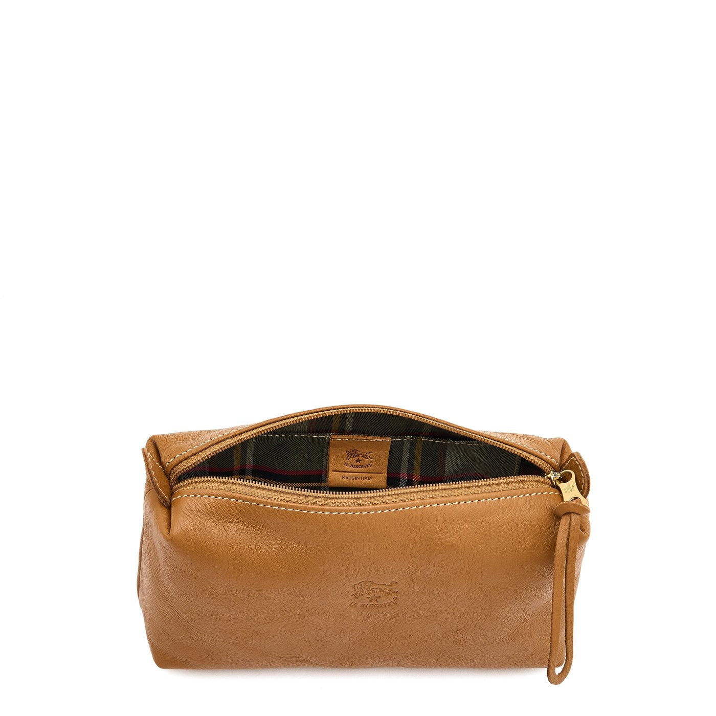Il Bisonte Beautycase Rindsleder Gianduia