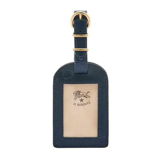 Il Bisonte Travel Kofferanhänger blau Leder