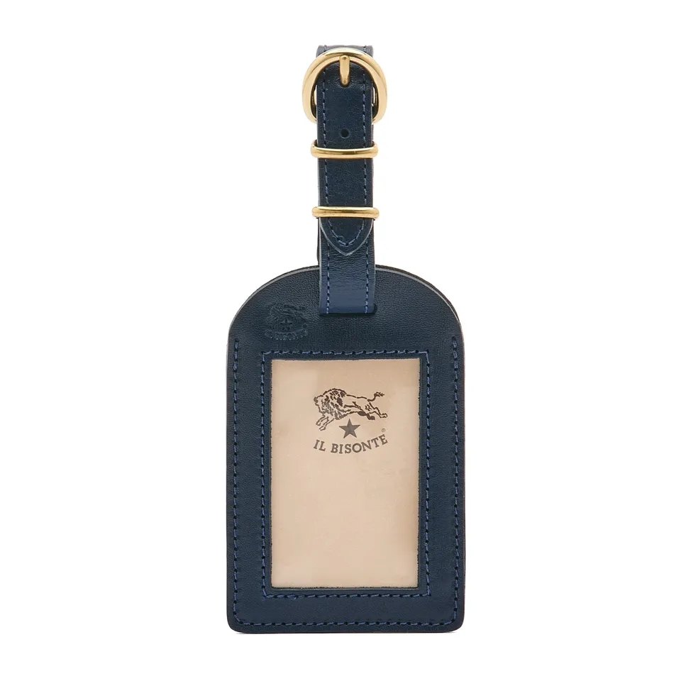 Il Bisonte Travel Kofferanhänger blau Leder