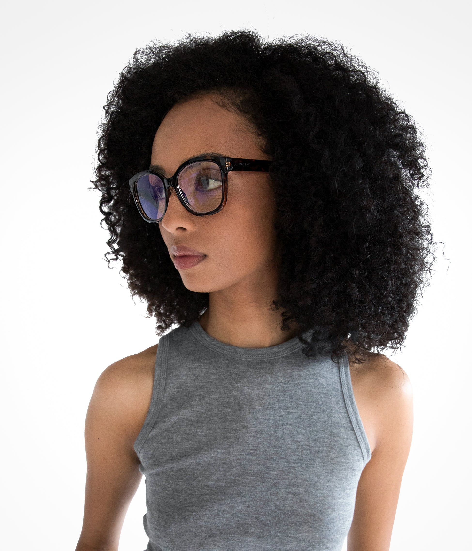 Matt & Nat Clea-3 Lesebrille Braun Blaulichtfilter
