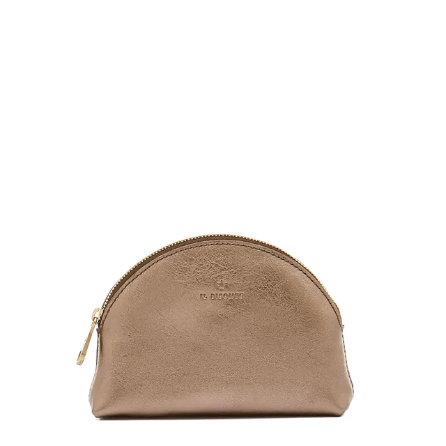 Il Bisonte Bigallo Pouch Leder bronze metallic