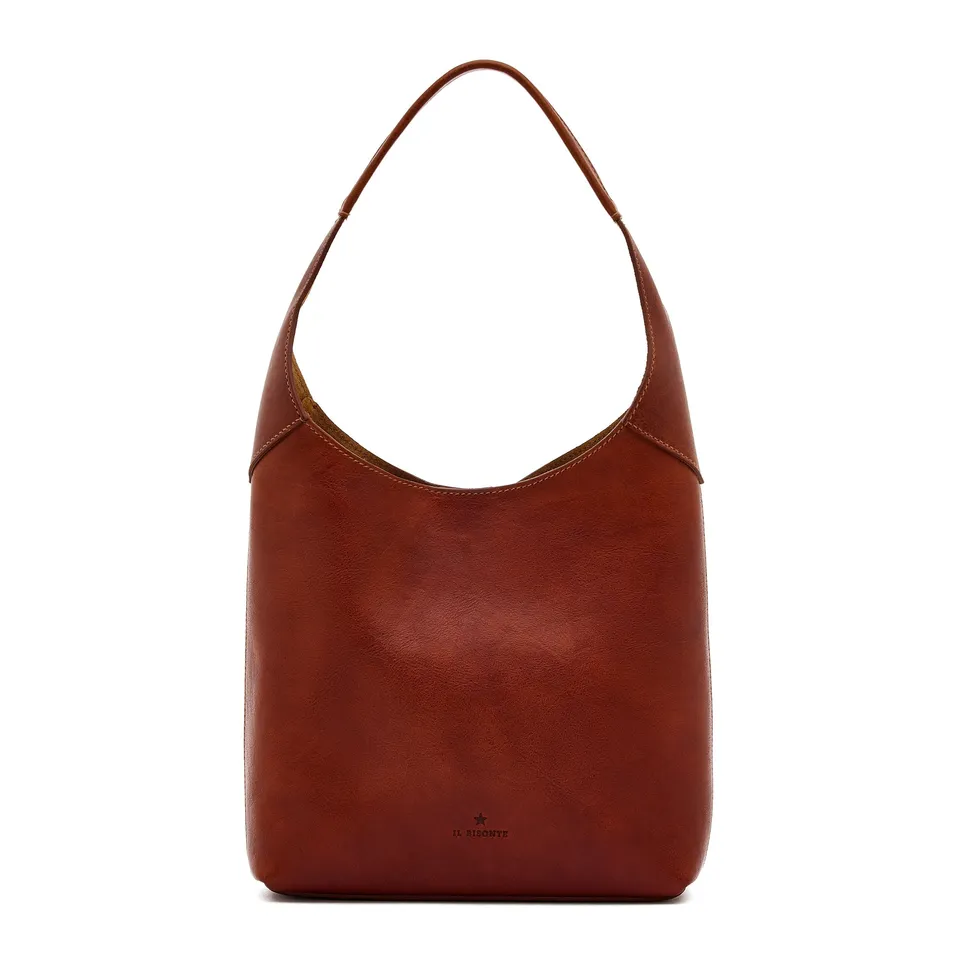 Il Bisonte Le Laudi Schultertasche Seppia Vollleder