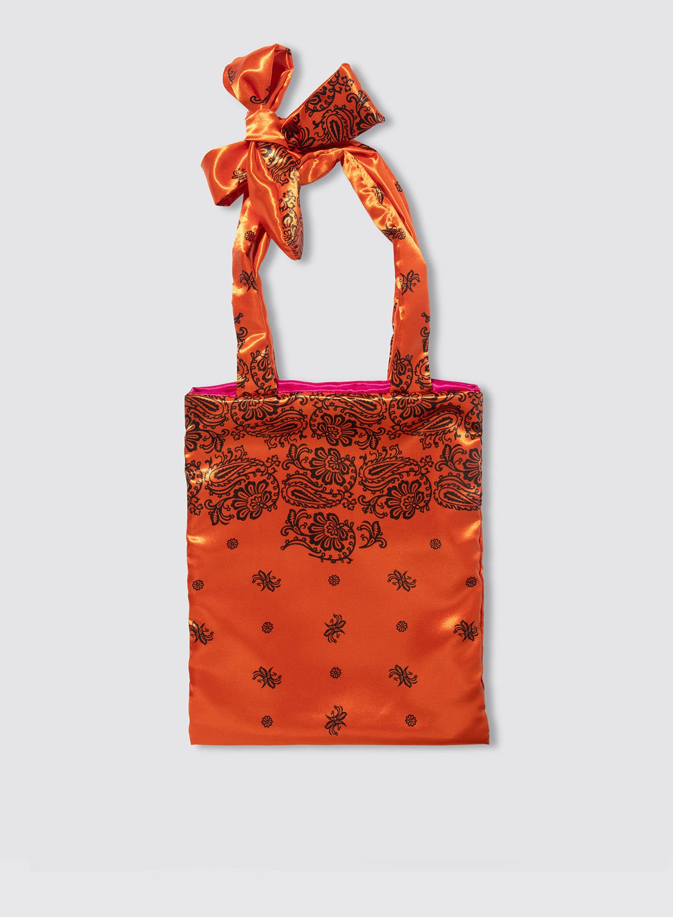 Maria la Rosa Bandana Couture Tote Platin Satin