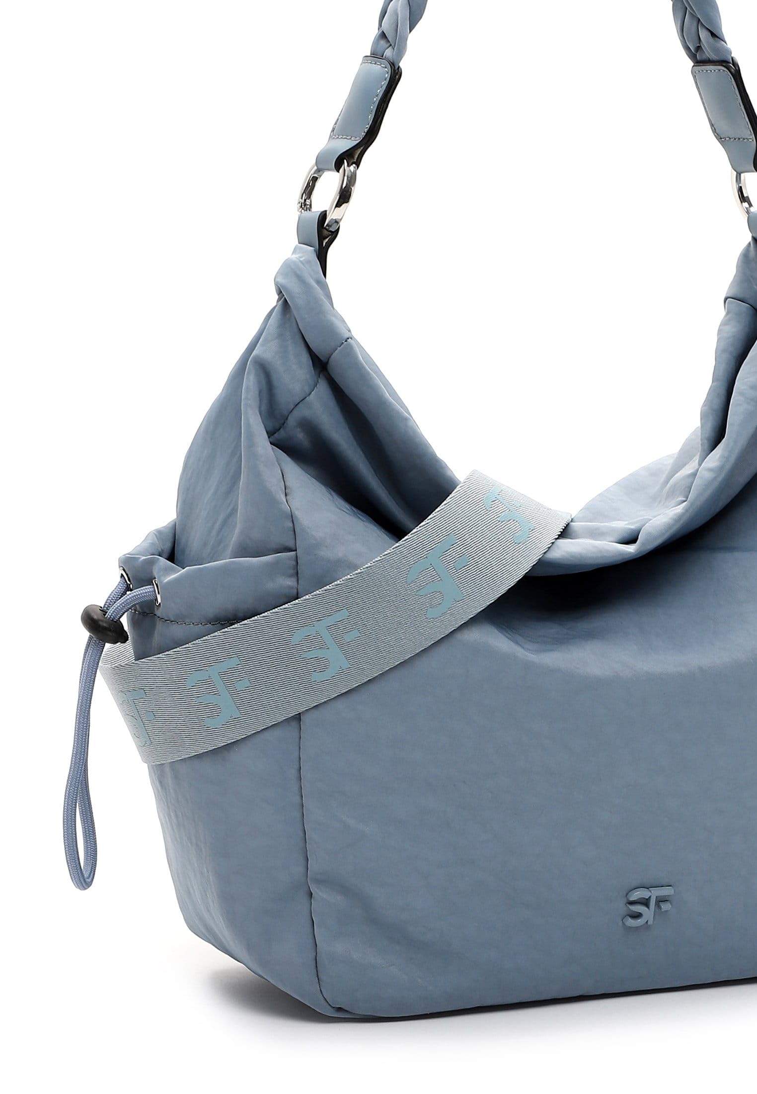 SURI FREY Abby Schultertasche Denim geflochten