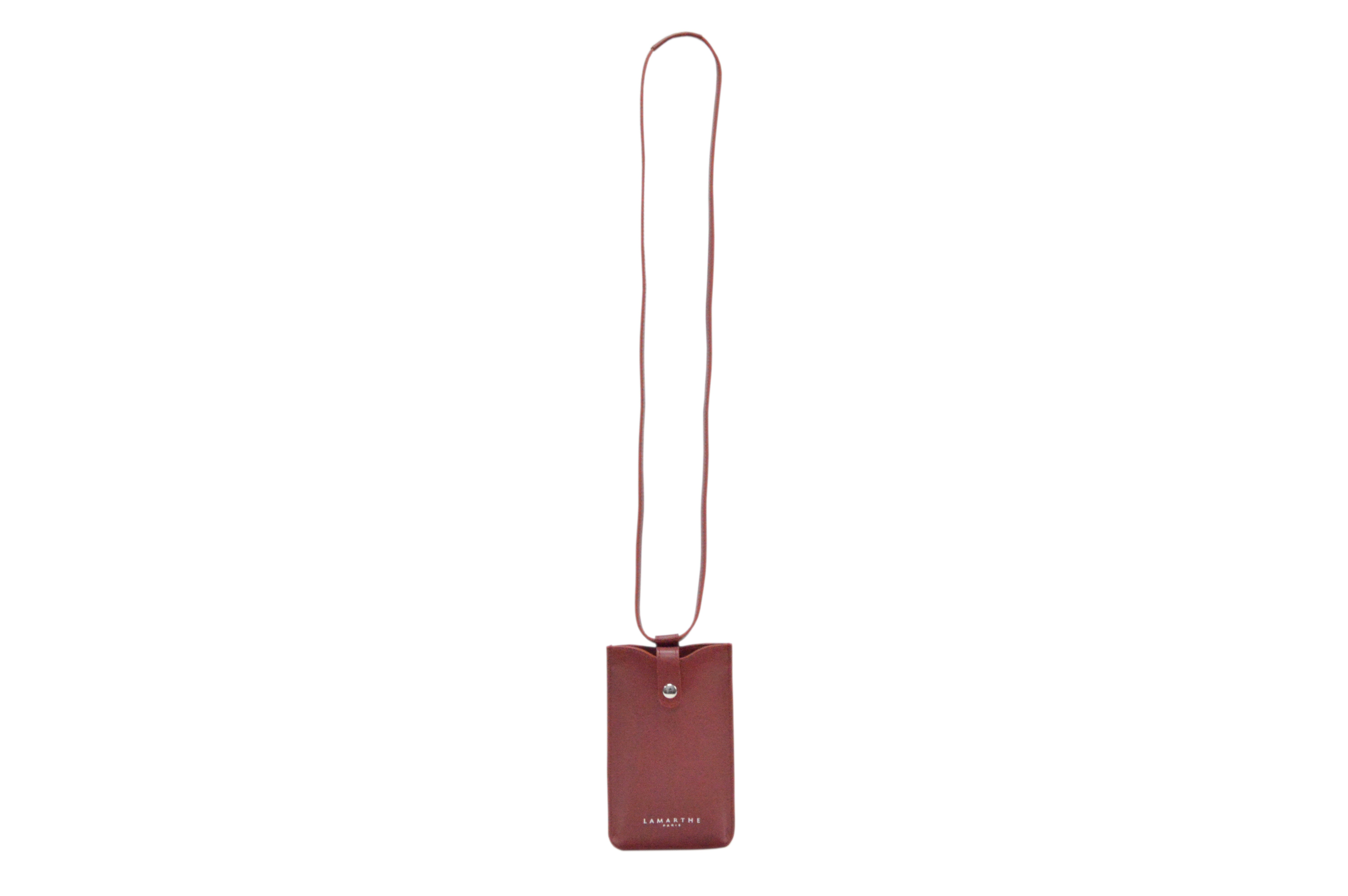 Lamarthe Ambre Handy-Etui Bordeaux Rindsleder