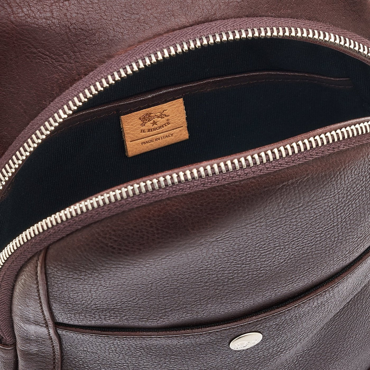 Il Bisonte Cosimo Sling-Rucksack Herren Leder kaffee