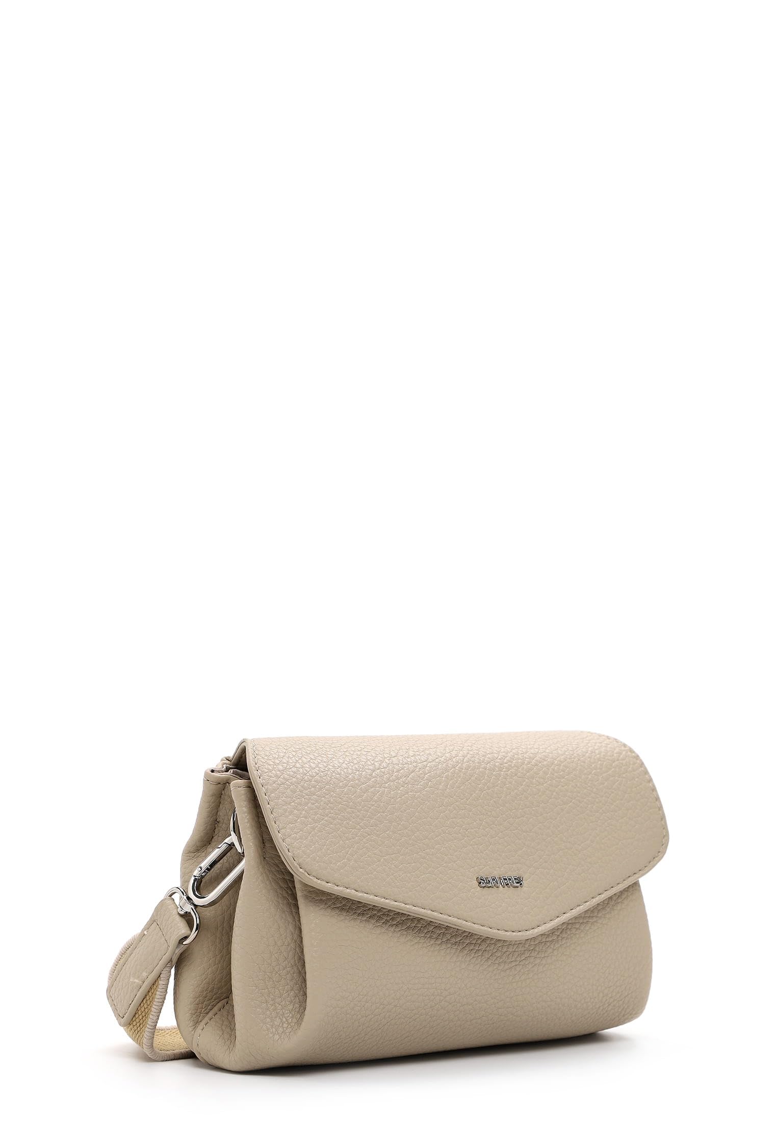 SURI FREY Hanny Crossbody Bag Umhängetasche Lighttaupe Klappe