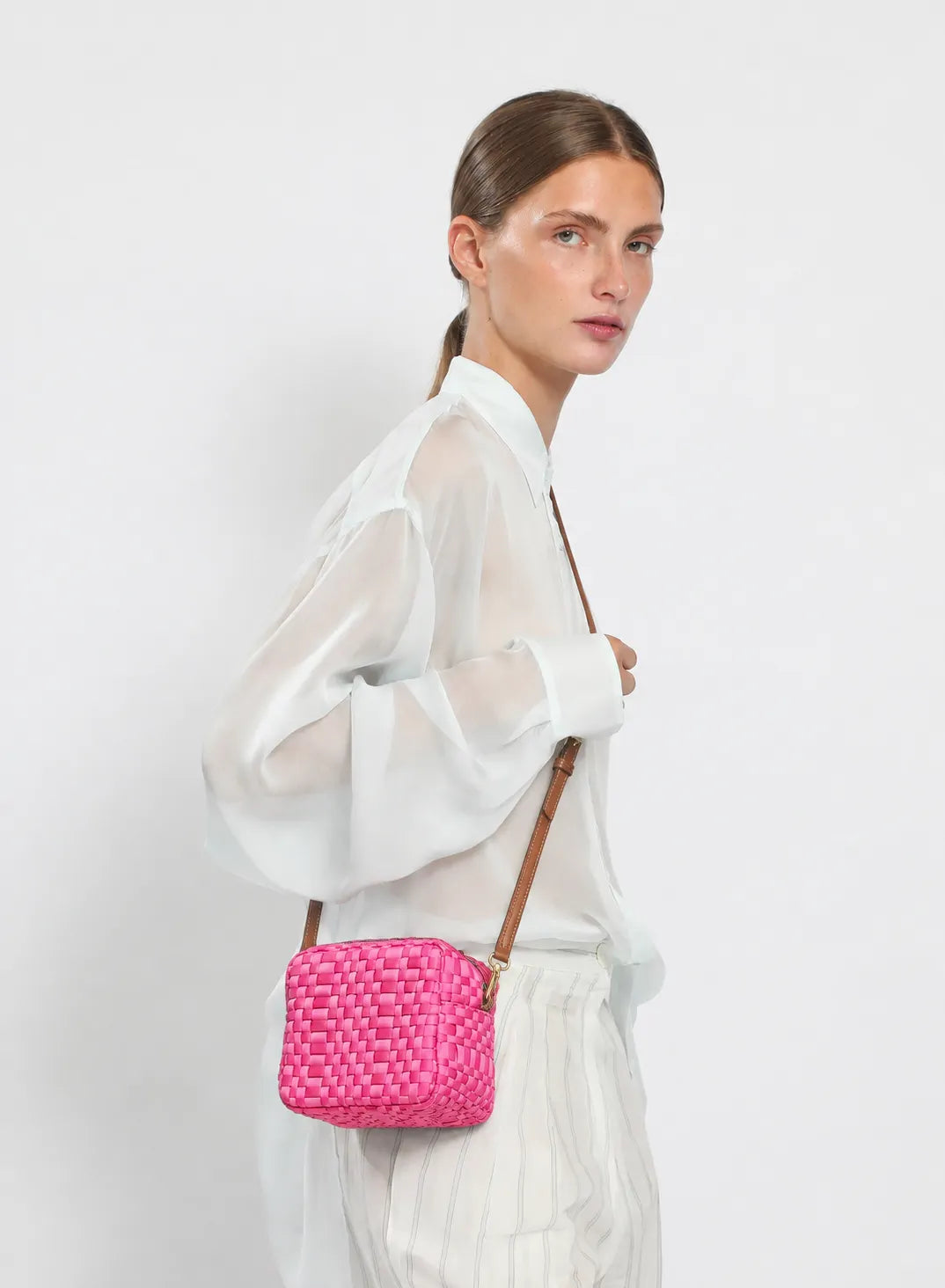 Maria la Rosa Cube Mini Bag Fuchsia Handtasche