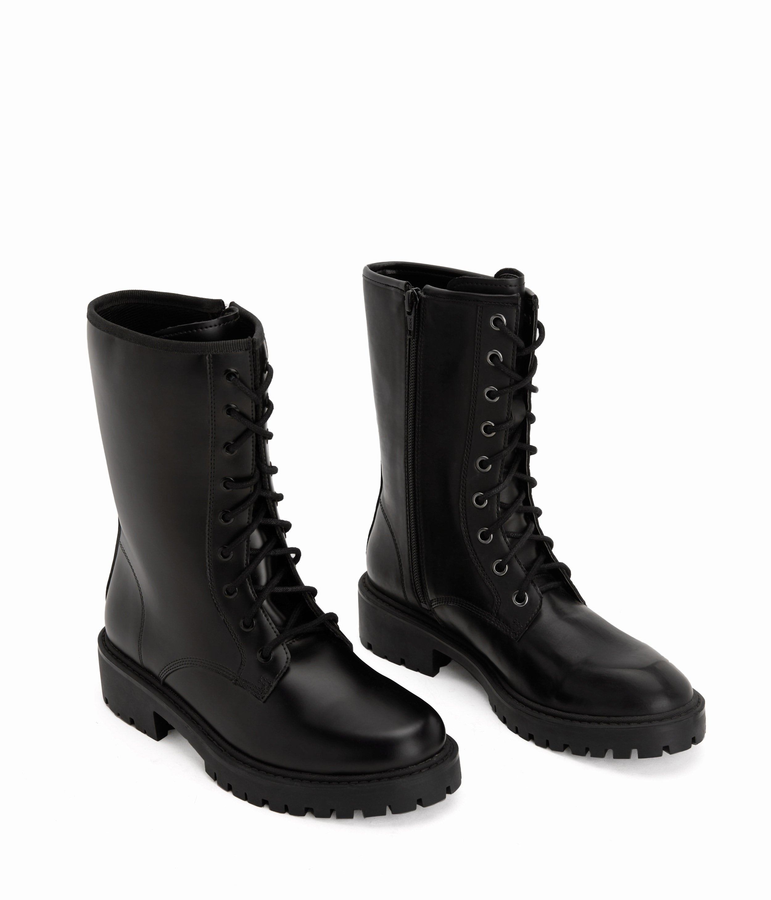 Matt & Nat REM Combat Boots Damenstiefel Lack-Optik