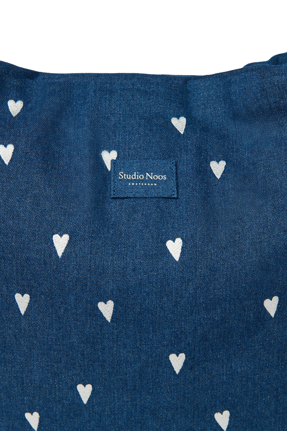 Studio Noos Denim Mom Bag Dunkelblau Hearts