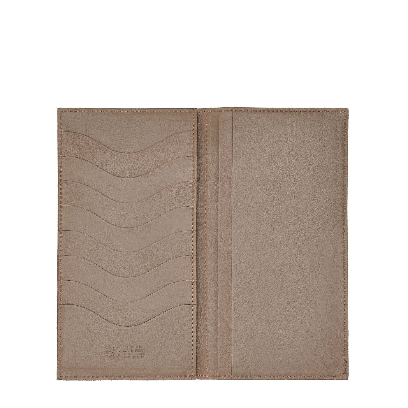Il Bisonte Portemonnaie Tortora Vollleder Unisex