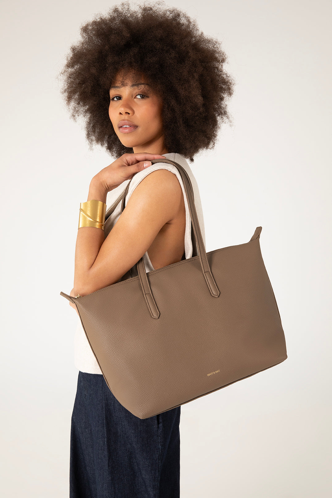 Matt & Nat Grain Abbi Shopper Schwarz Vegan