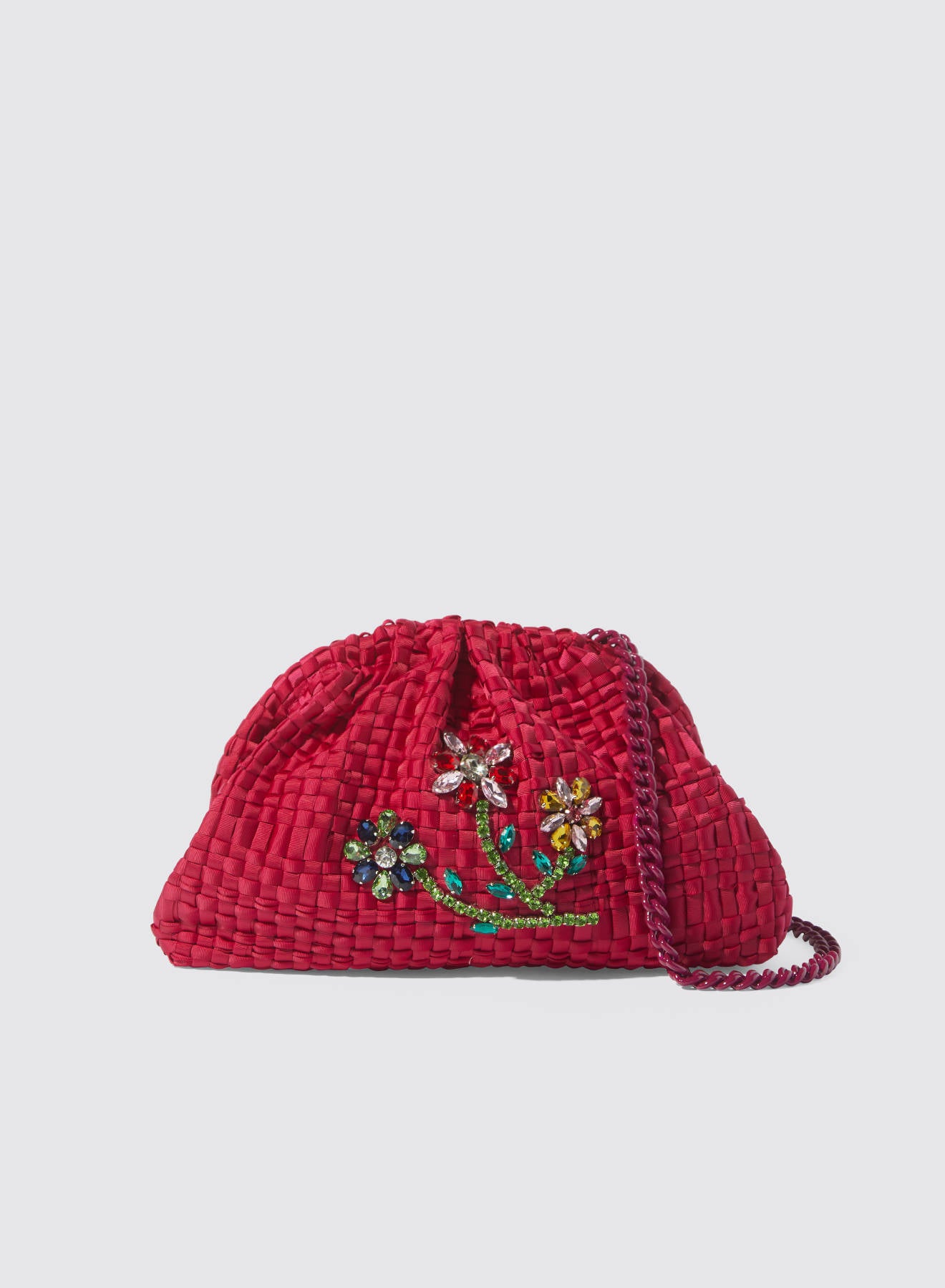 Maria la Rosa Petaline Game Bag Clutch Violet