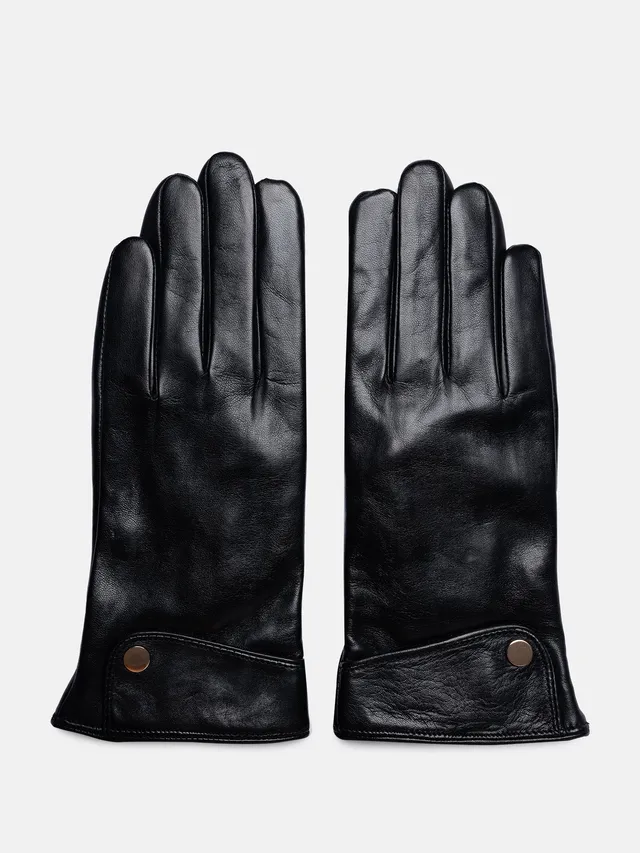 RE:DESIGNED Luly Handschuhe Schwarz Touch Leder