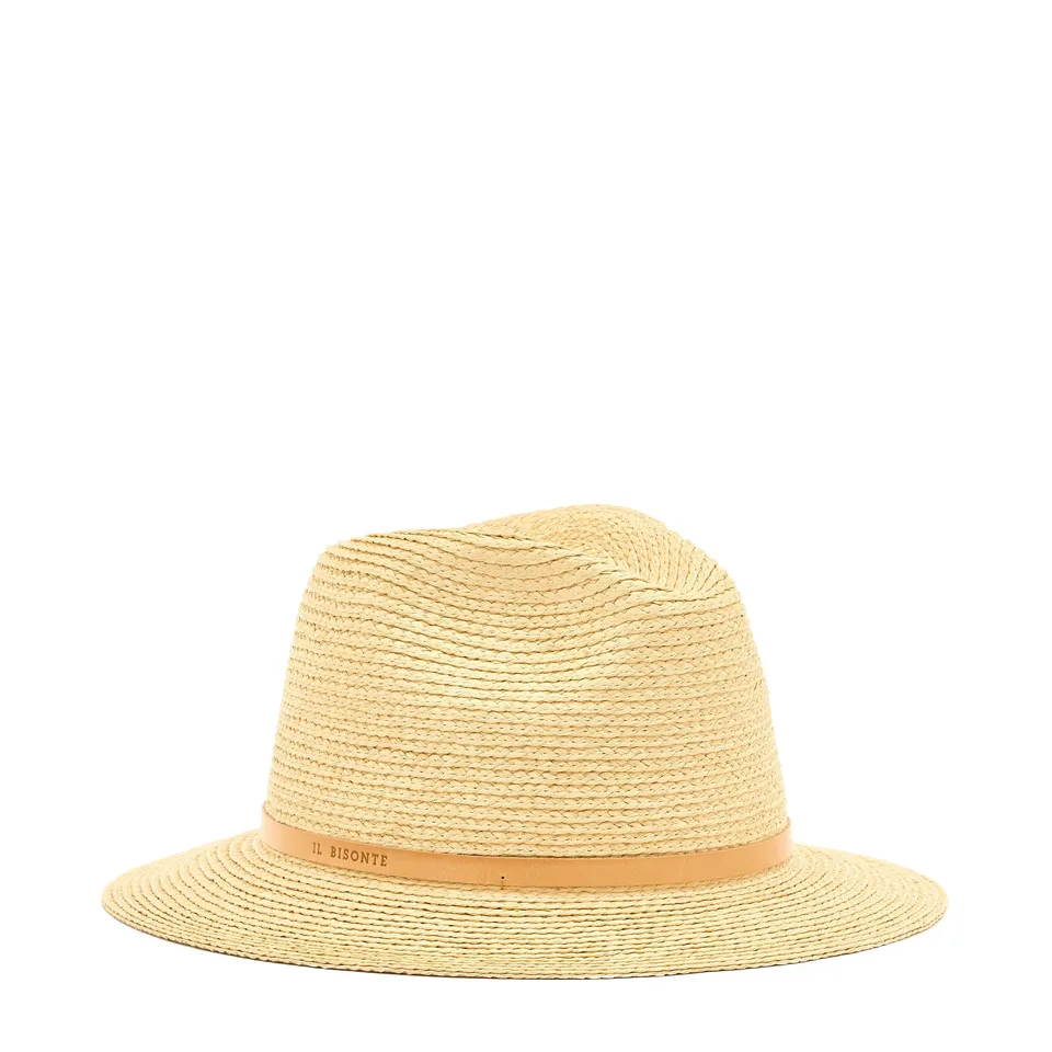 Il Bisonte Raffia Hut Natur Strohhut 55-56 Unisex