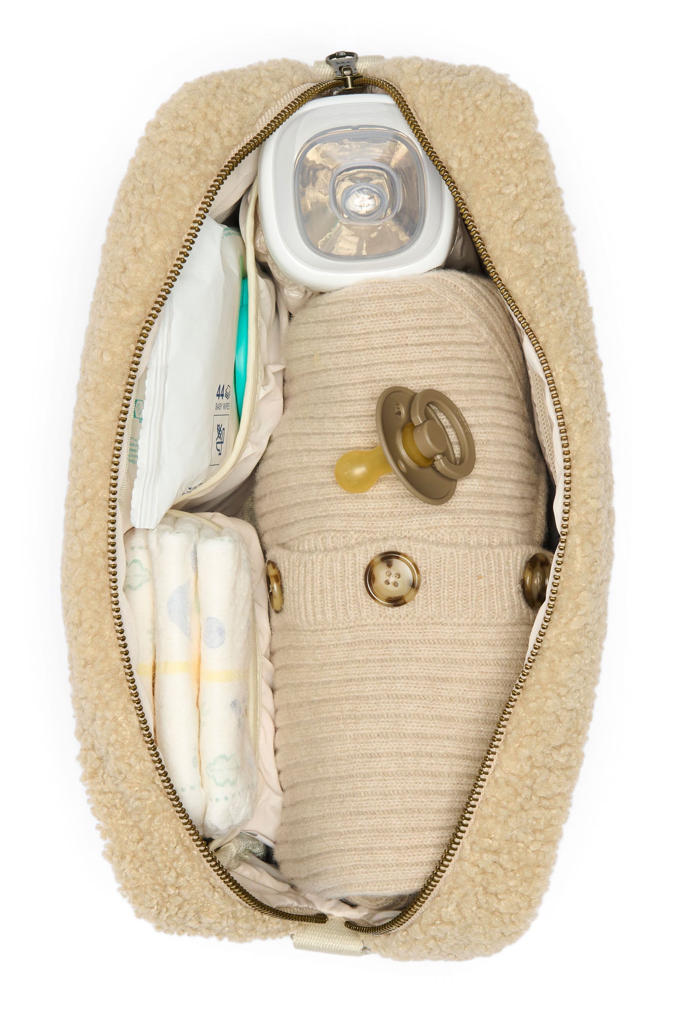 Studio Noos Teddy Kinderwagen-Organizer Ecru