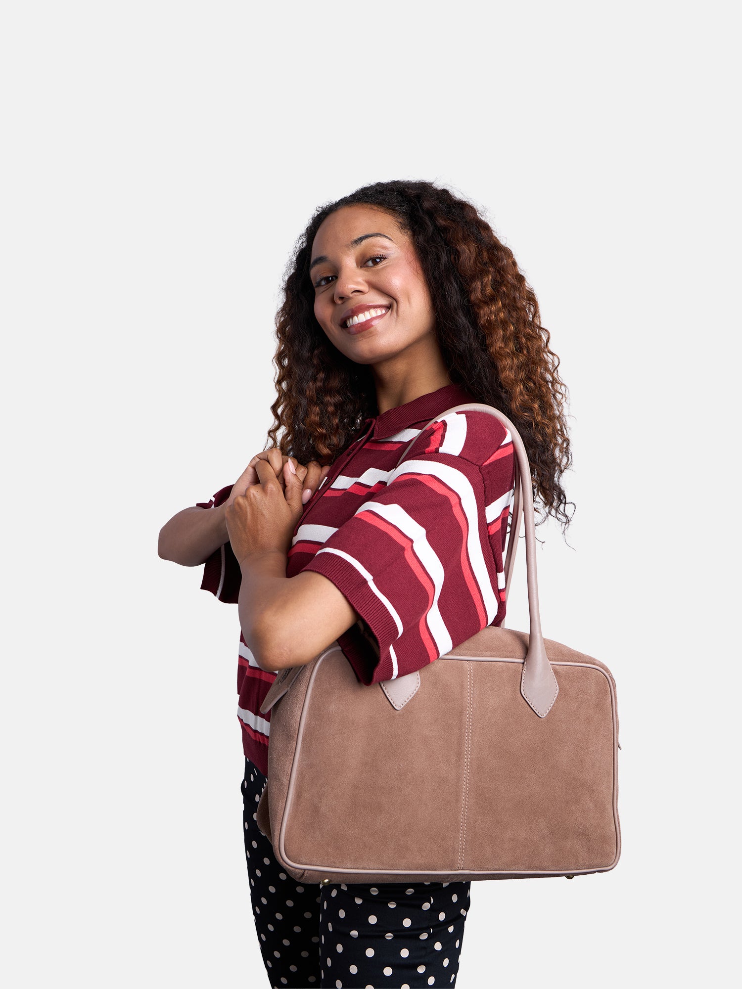 RE:DESIGNED Solin Big Handtasche Grey Vollleder