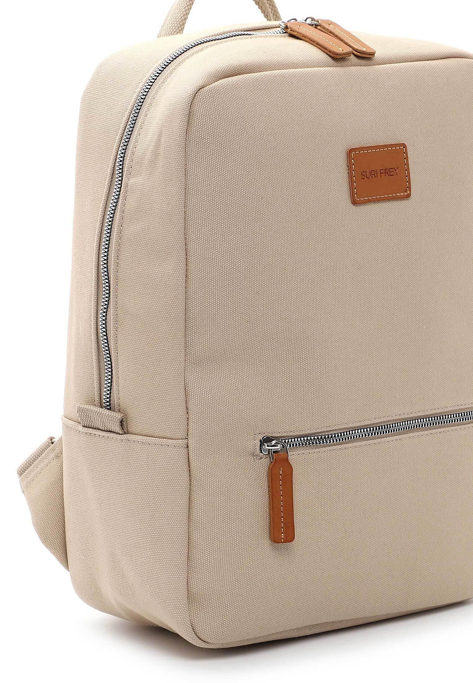 SURI FREY Milly Rucksack Sand Laptopfach 28 cm