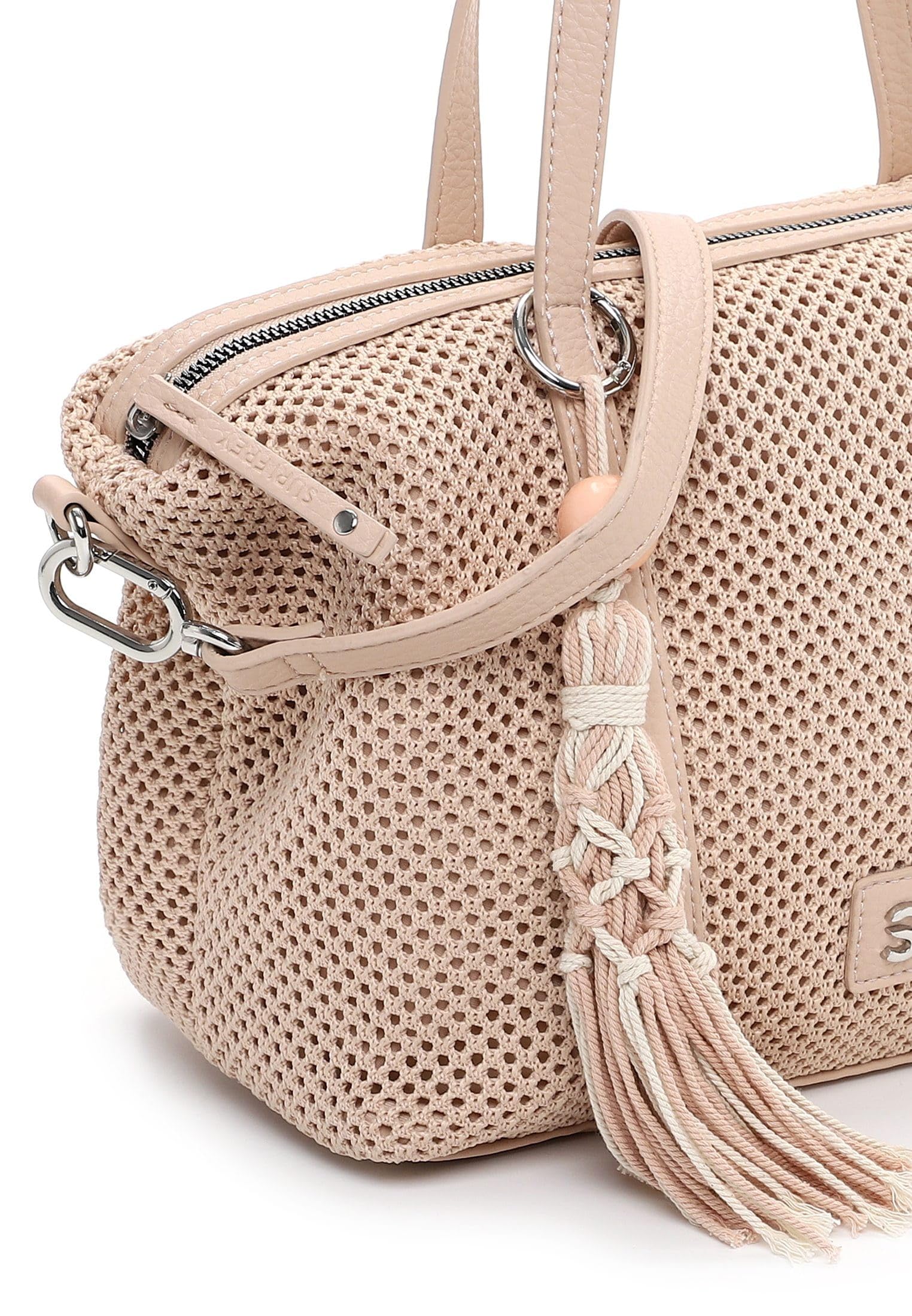 SURI FREY Gitty Hand Bag Umhängetasche Lightrose Netz
