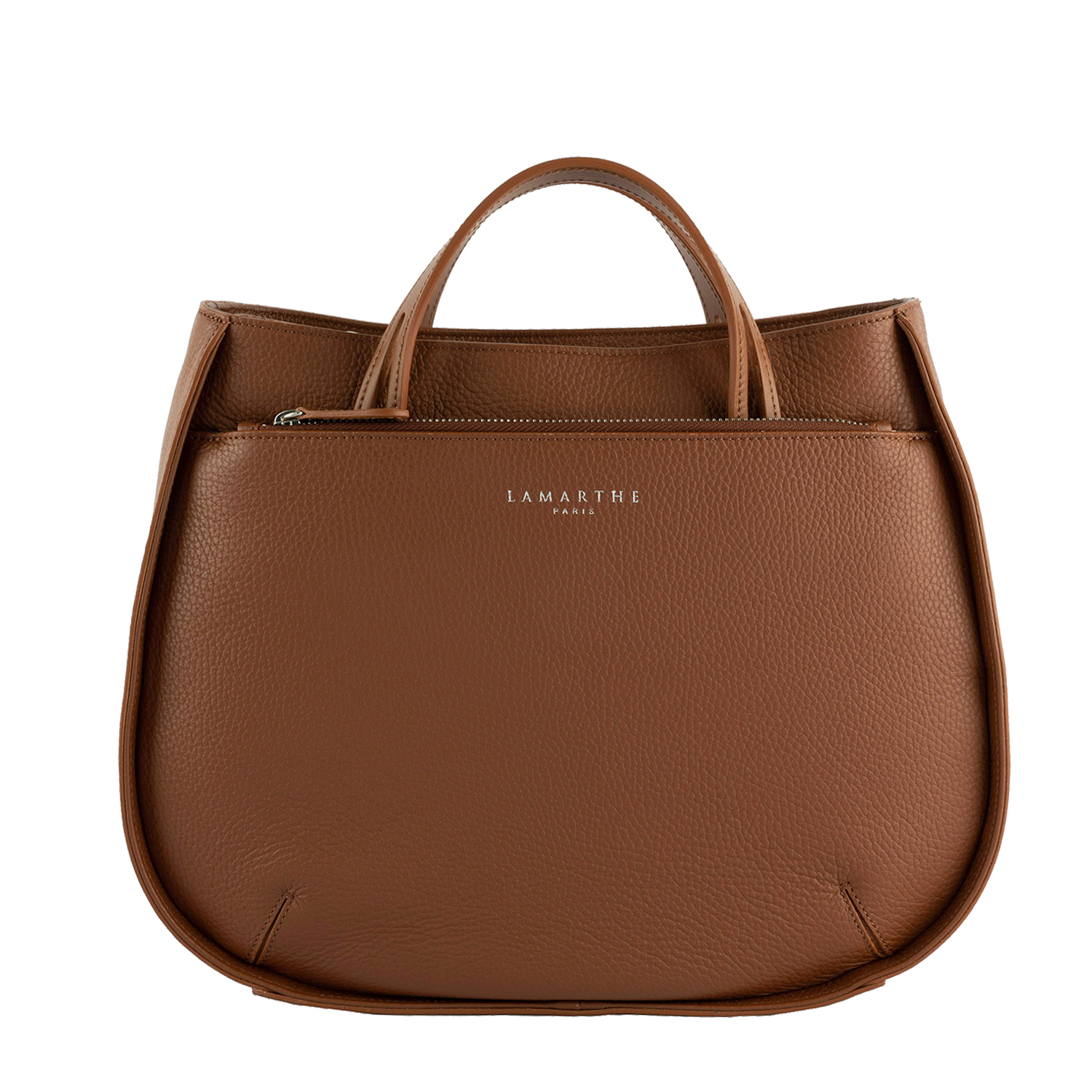 Lamarthe Fidèle Handtasche M Cognacbraun Rindsleder
