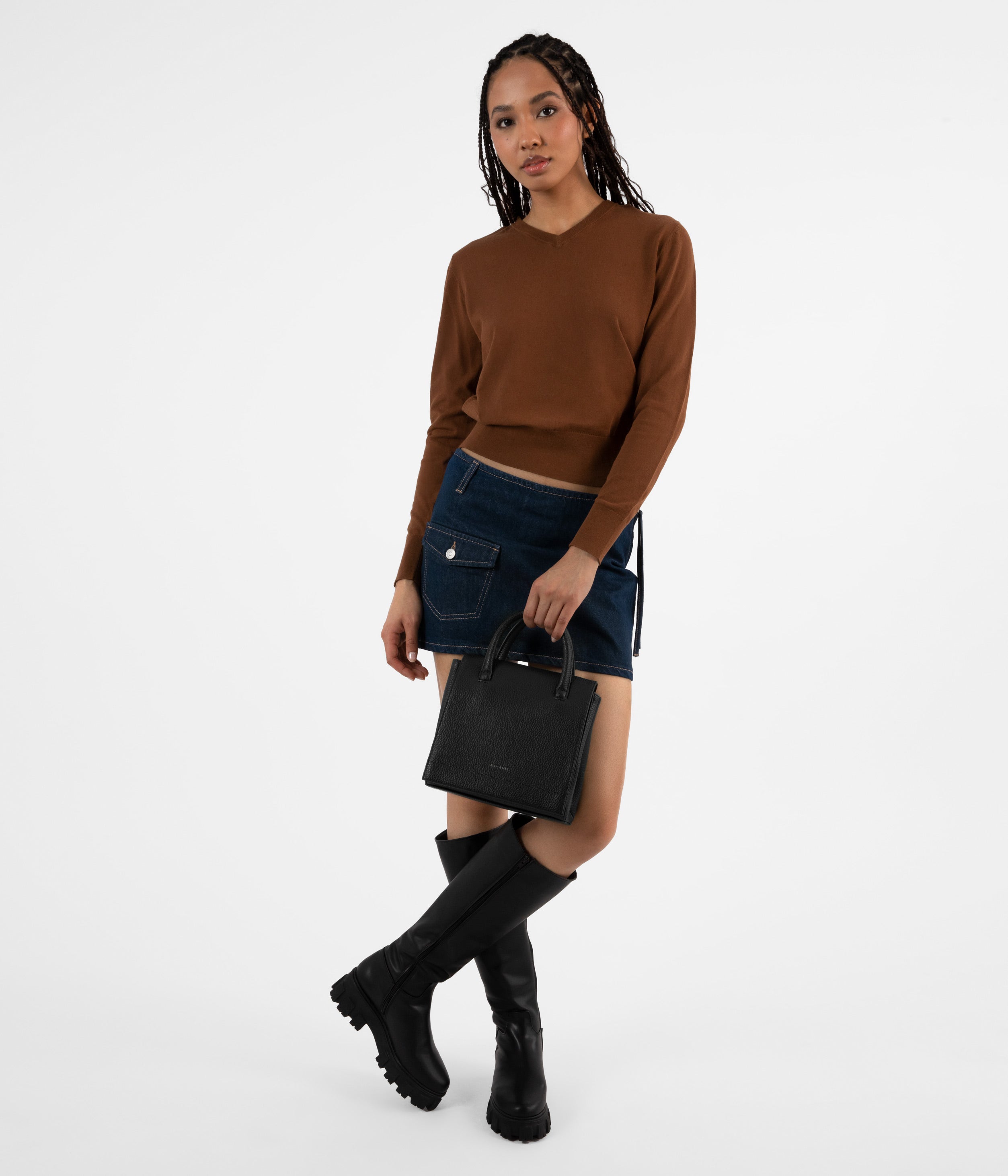Matt & Nat Adelsm Purity Handtasche Schwarz klein