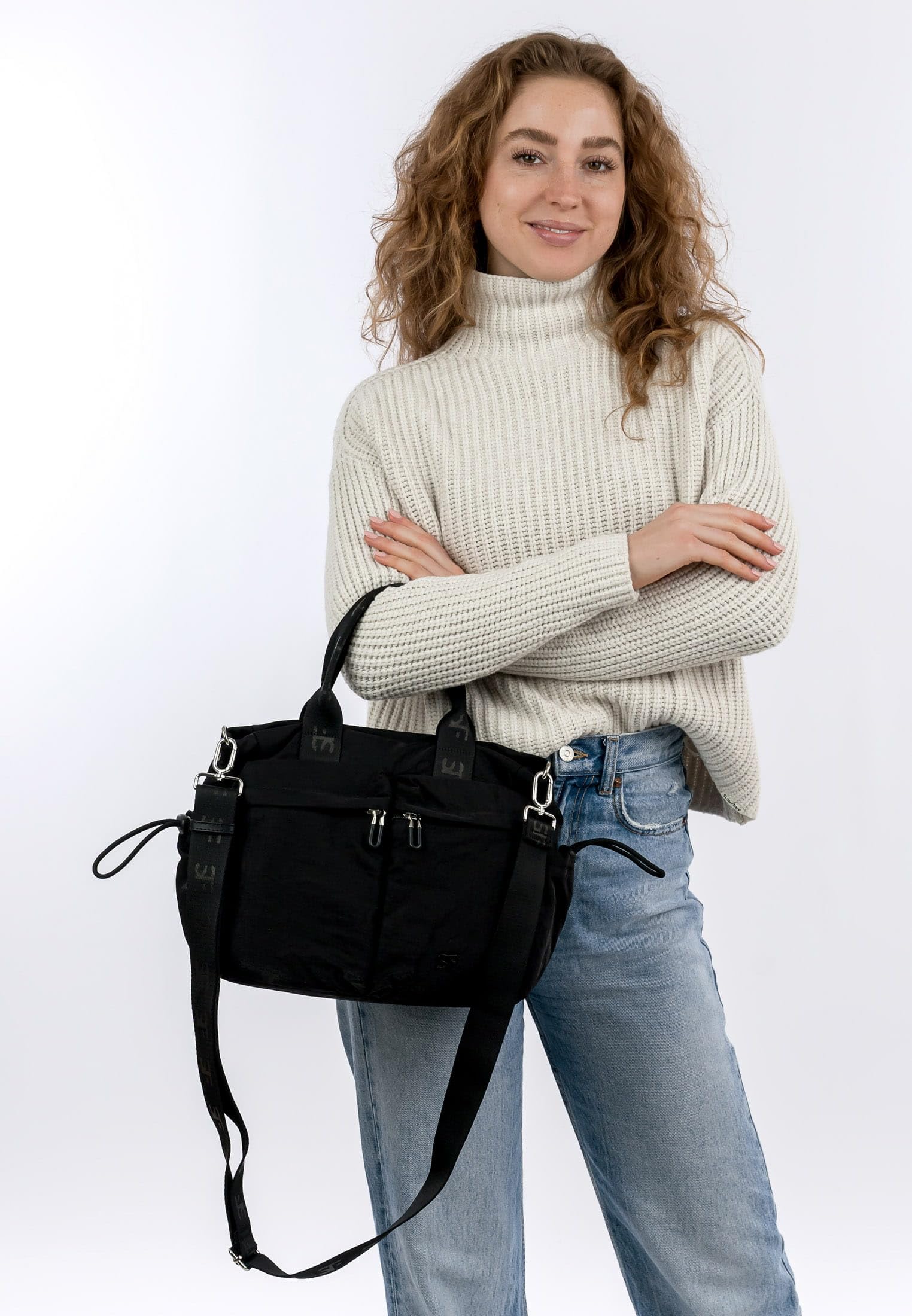 SURI FREY Abby Handbag With Zipper Umhängetasche Schwarz