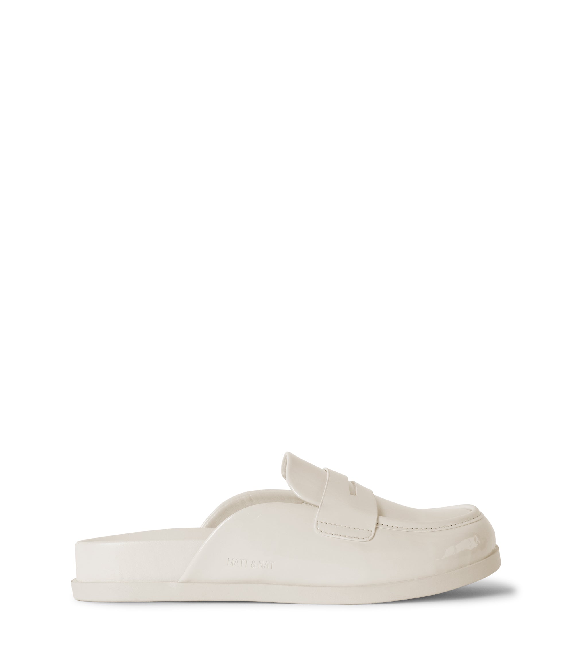 Matt & Nat Weil Mules Schwarz Lack vegan