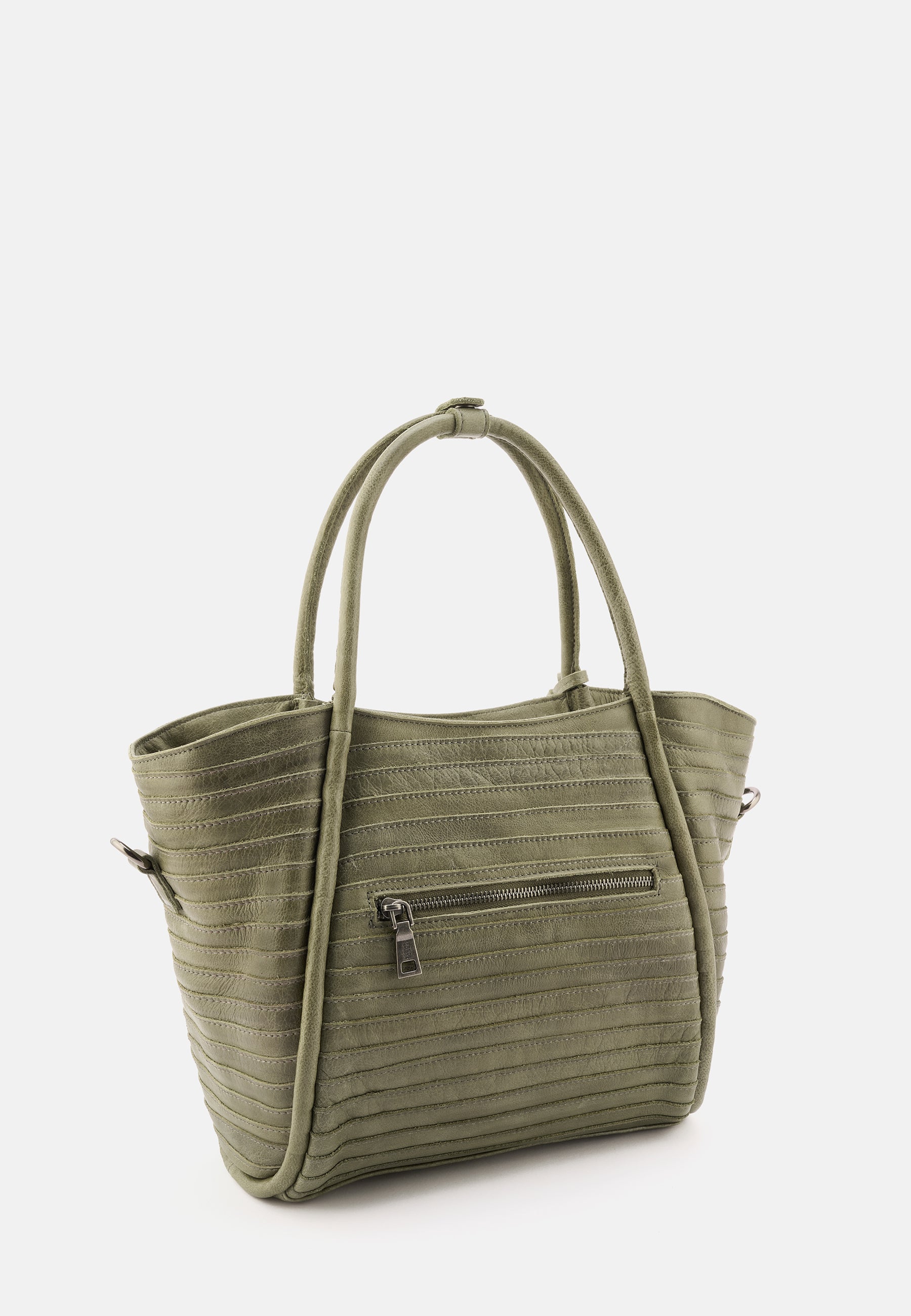 FREDsBRUDER All In Layer Shopper Tasche schwarz Rindsleder