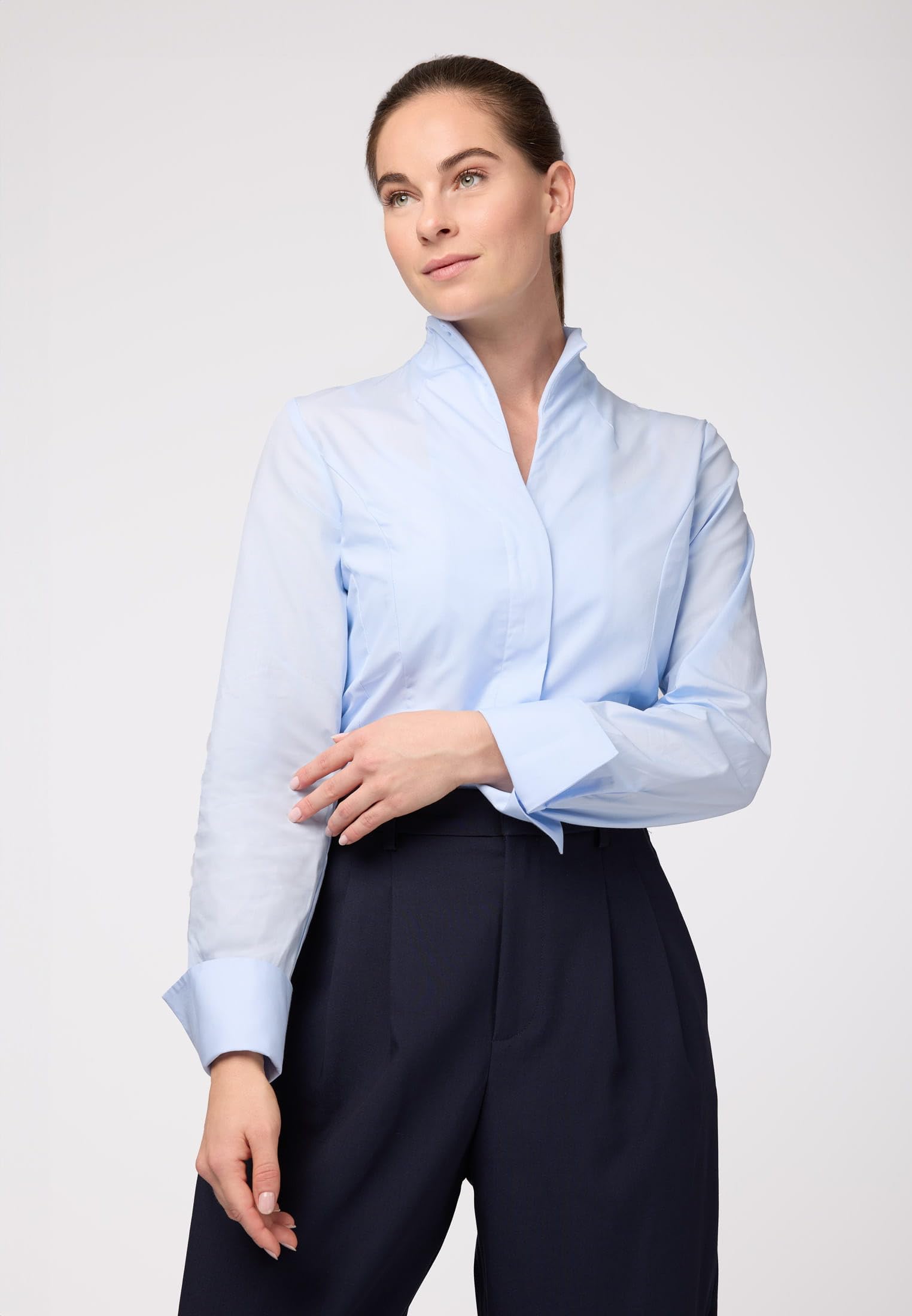 SURI FREY SFY Freyday SW10064 Bluse XS Blau Baumwolle