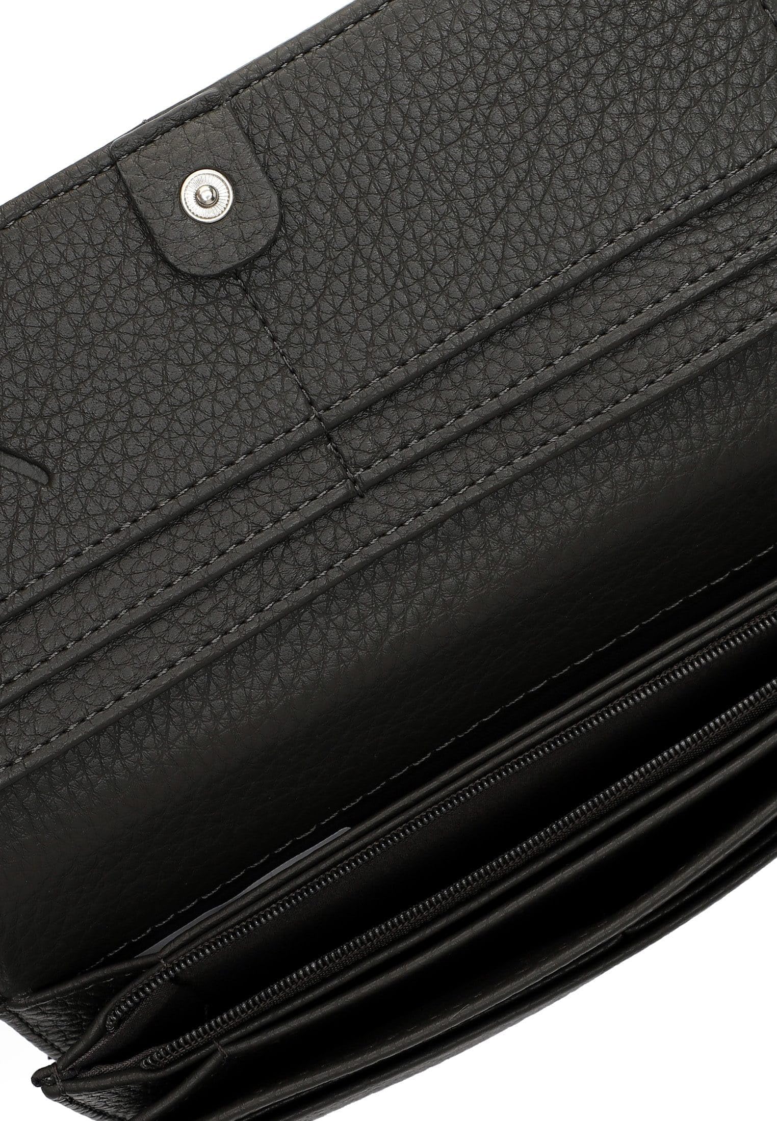SURI FREY SFY Tiffy Flap Wallet Geldbörse Dunkelgrau 10 Fächer