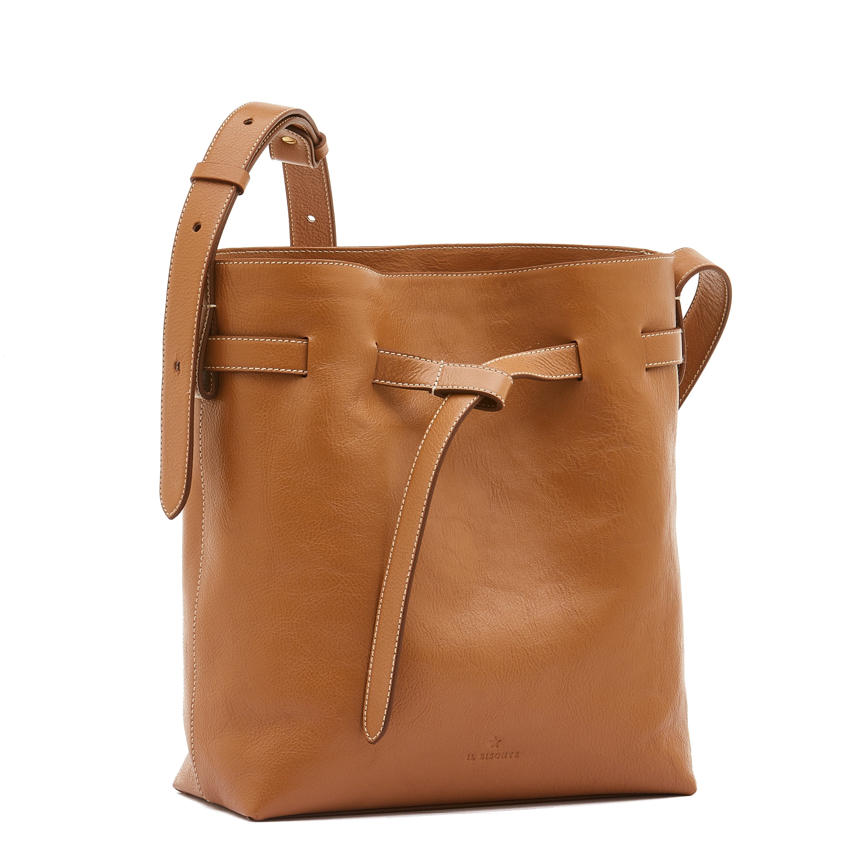 Il Bisonte Elisa Beuteltasche Leder gianduia Damen