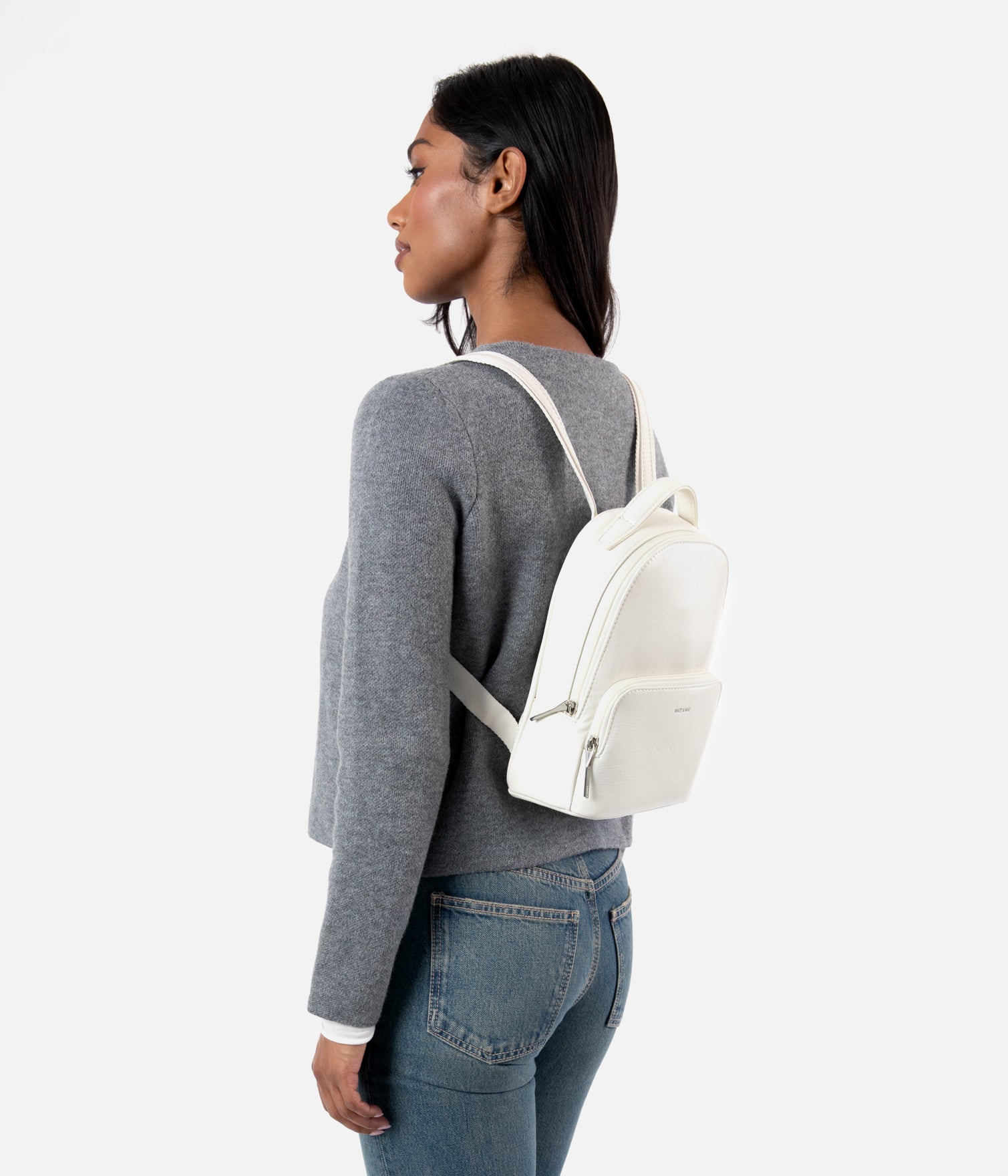 Matt & Nat CAROSM Rucksack Schwarz vegan klein