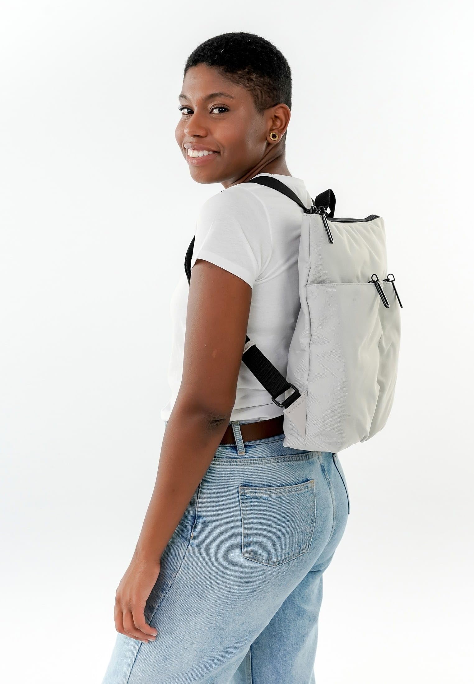 SURI FREY Jenny Tanny Rucksack Lightgrey Tabletfach