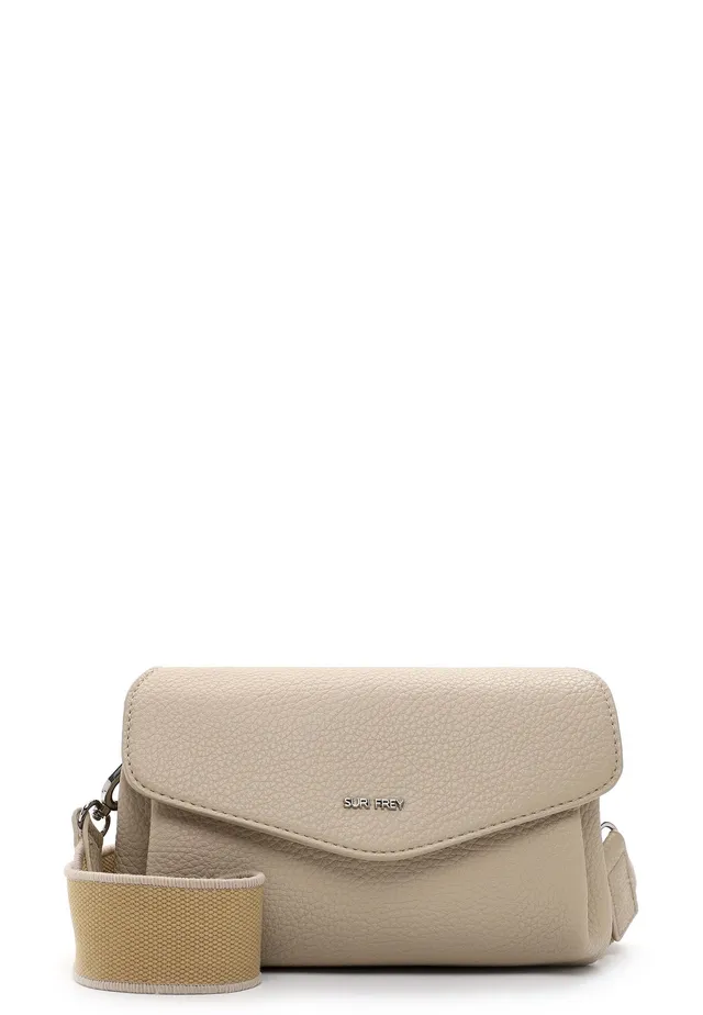 SURI FREY Hanny Crossbody Bag Umhängetasche Lighttaupe Klappe