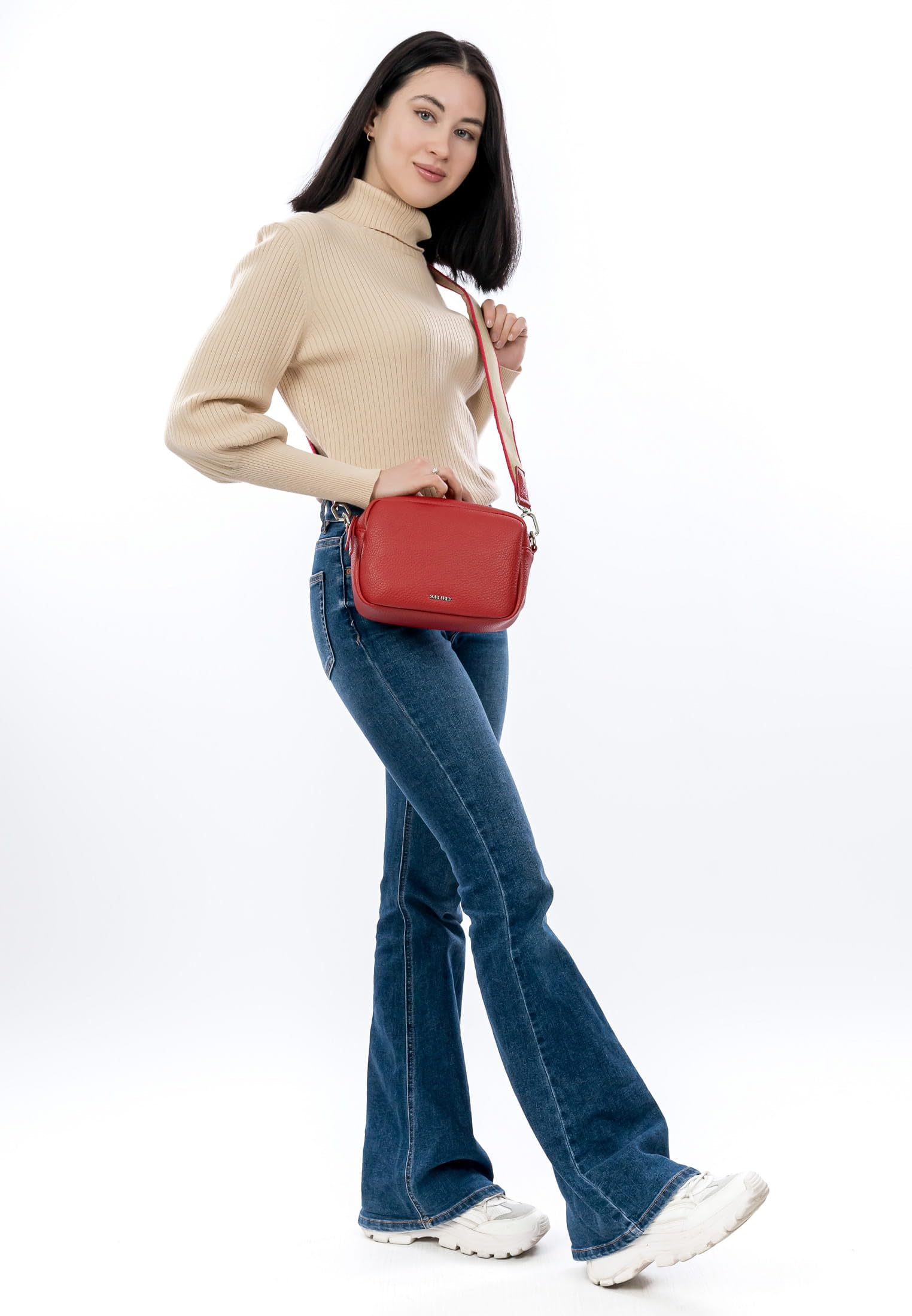 SURI FREY SFY Hanny Shoulderbag Umhängetasche Rot Zipper