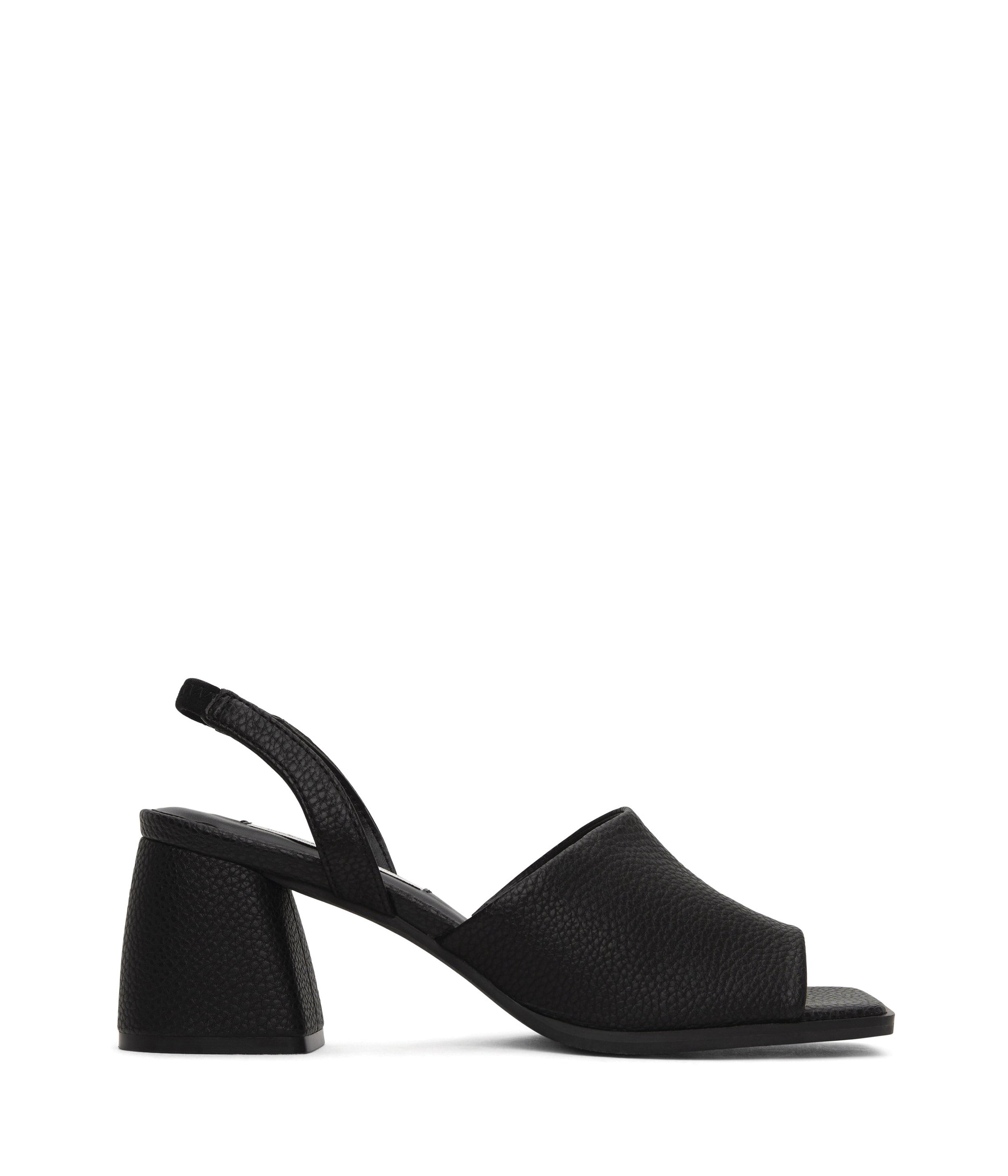 Matt & Nat Plume Sandalen Schwarz Blockabsatz vegan