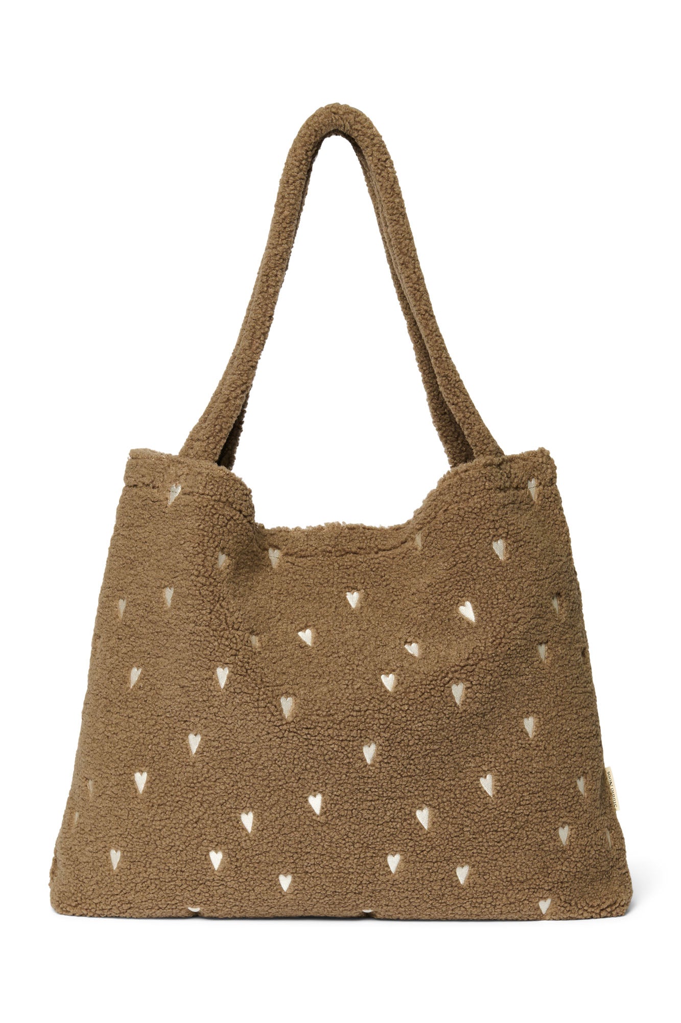 Studio Noos Classic Teddy Geschenkset Brown Hearts Tasche