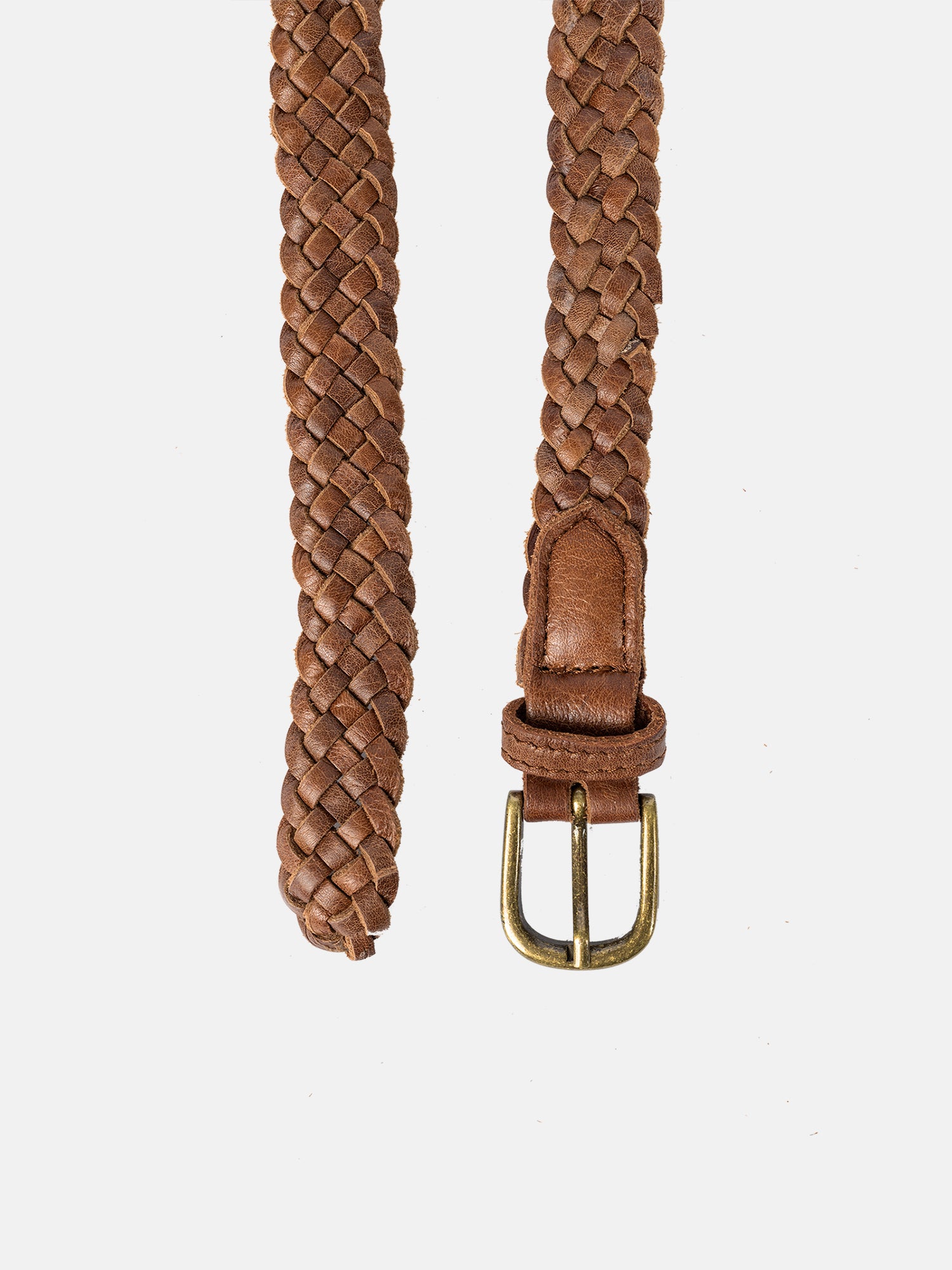 RE:DESIGNED Hazel 5292 Flechtgürtel Walnut Leder