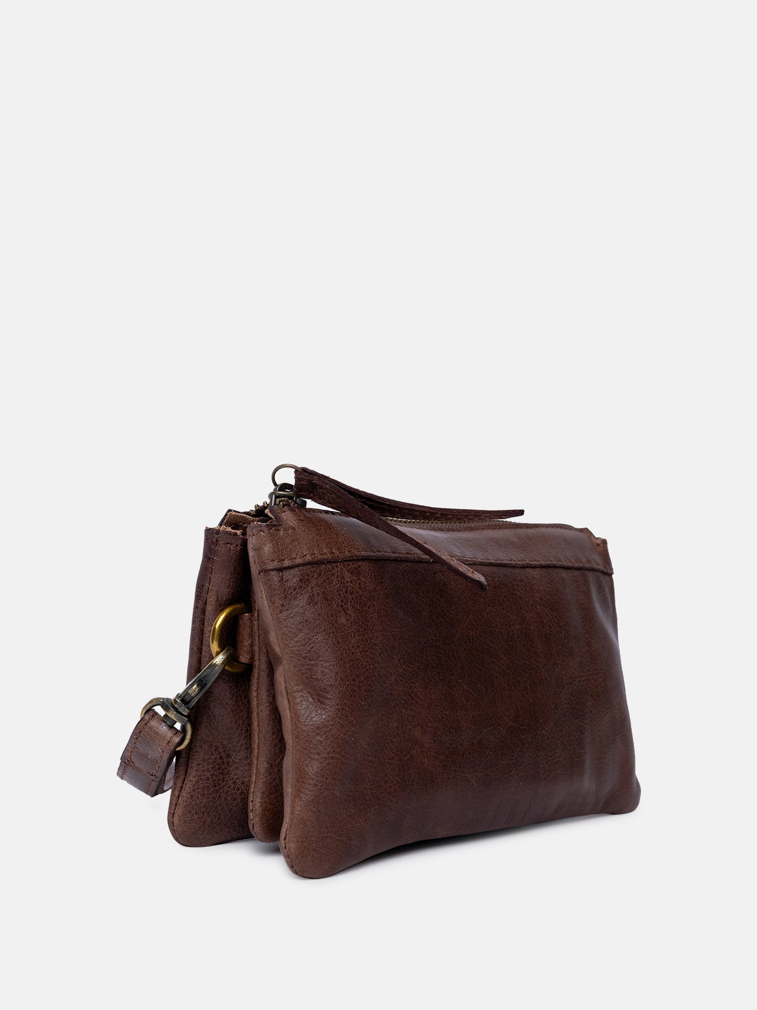 RE:DESIGNED Lisa Urban Clutch Woodsmoke Vollleder
