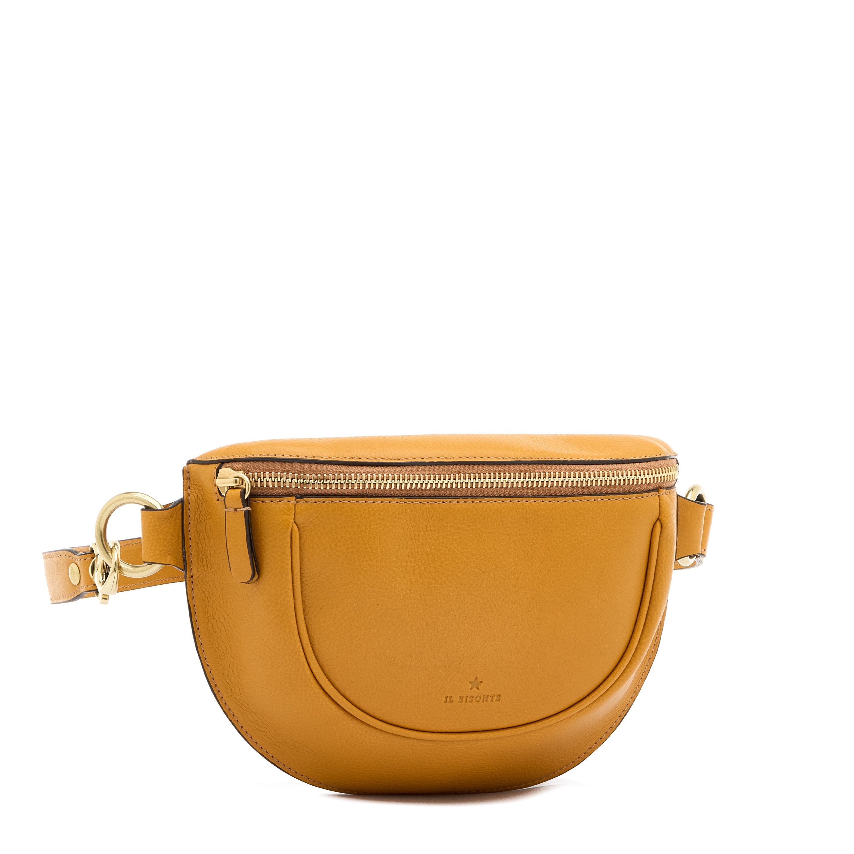 Il Bisonte Oliveta Gürteltasche Vollleder Gelb