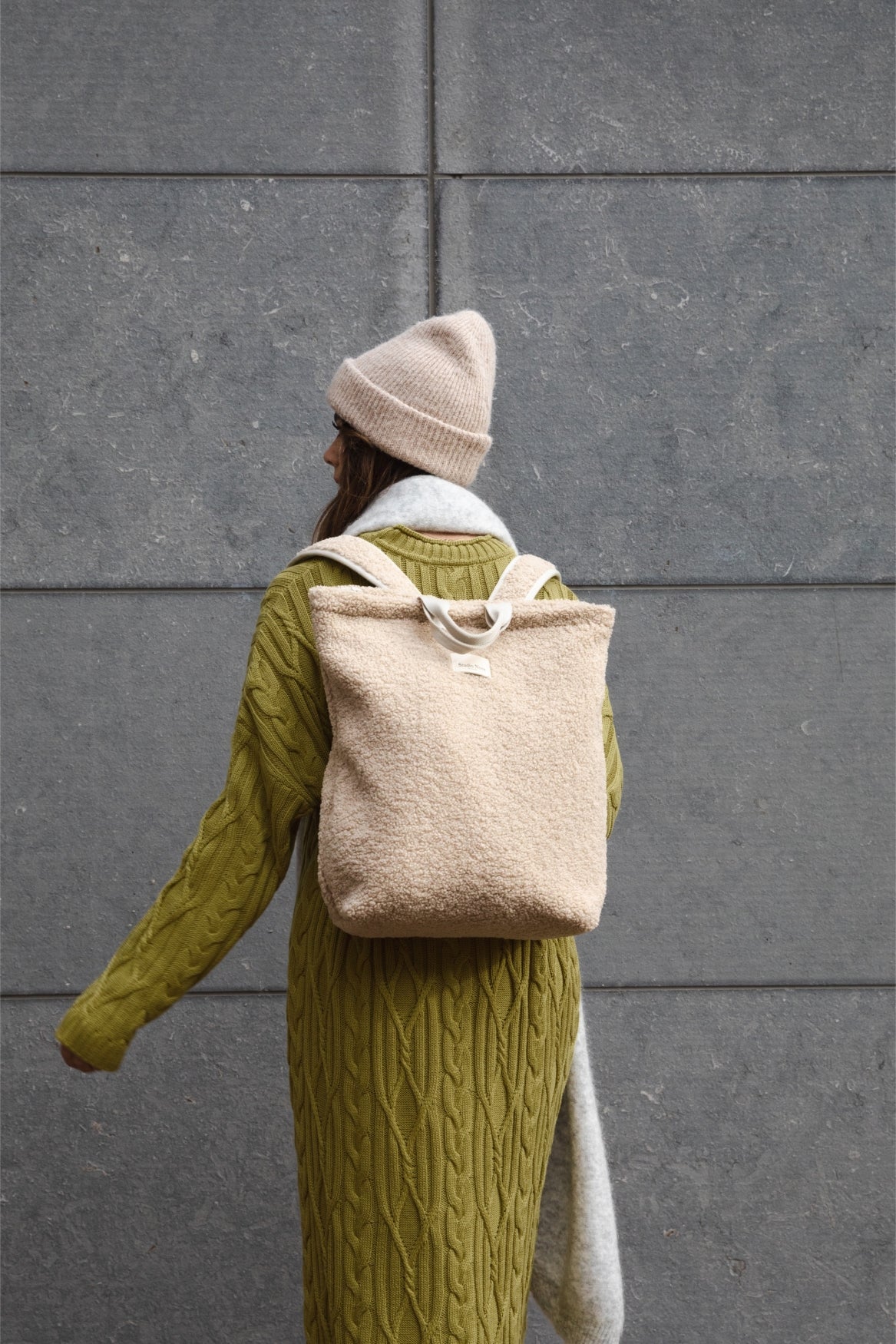 Studio Noos Teddy Rucksack Ecru Erwachsene