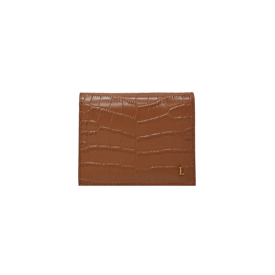 Lamarthe Saphir Kartenetui Cognac Spaltleder