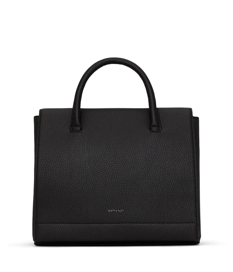 Matt & Nat Purity Adel Satchel Schwarz vegan
