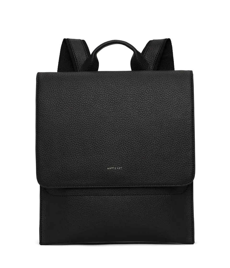 Matt & Nat MAVI Purity Rucksack schwarz vegan