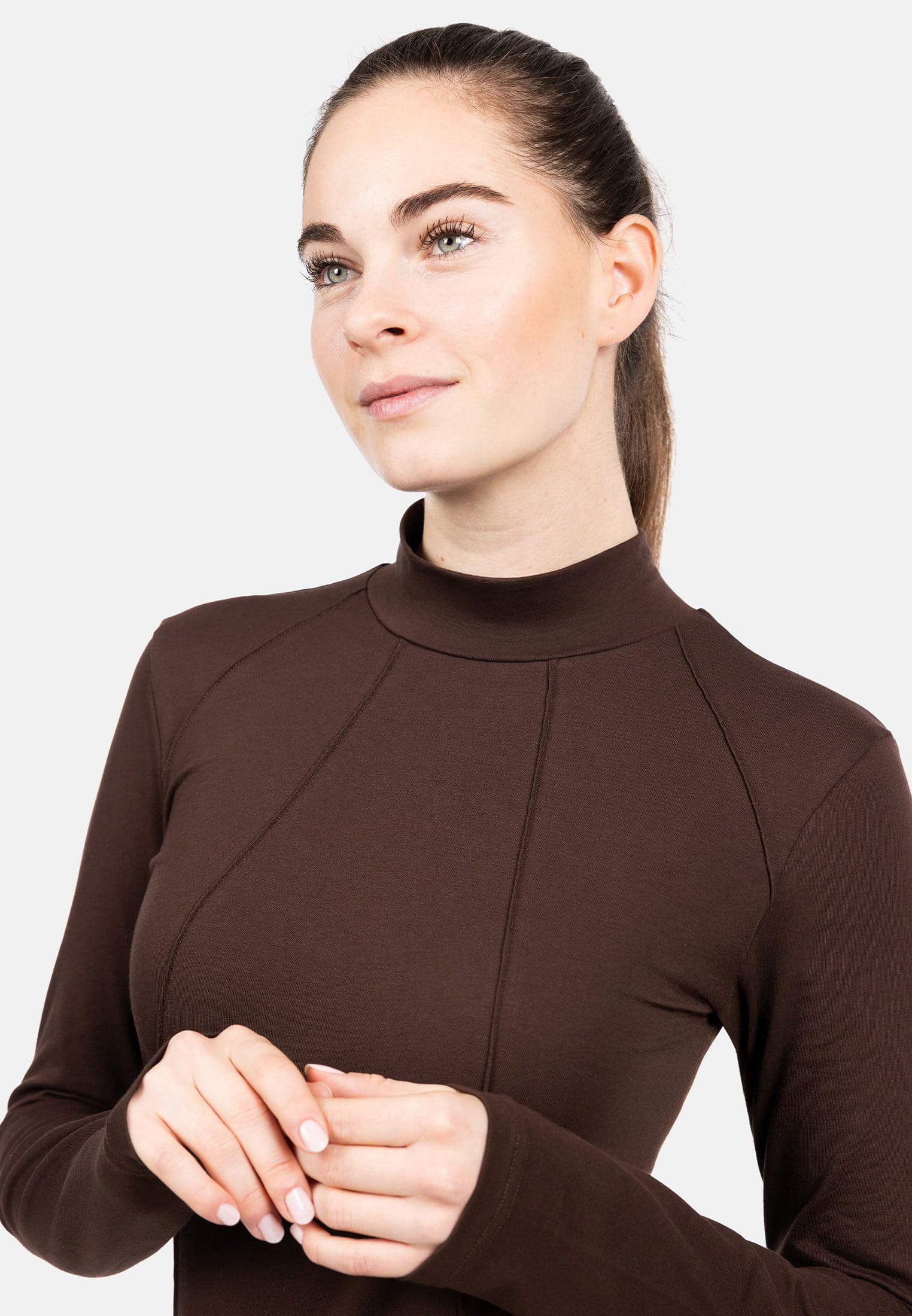 SURI FREY SFY Freyday SW10068 Longsleeve XS dunkelbraun