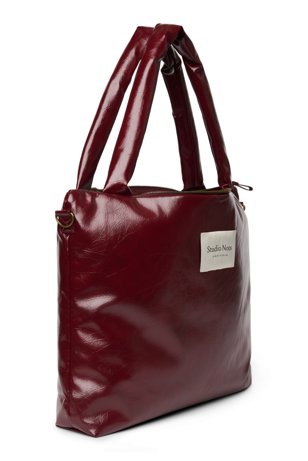 Studio Noos Vegan Leather Wickeltasche Burgunder Kunstleder